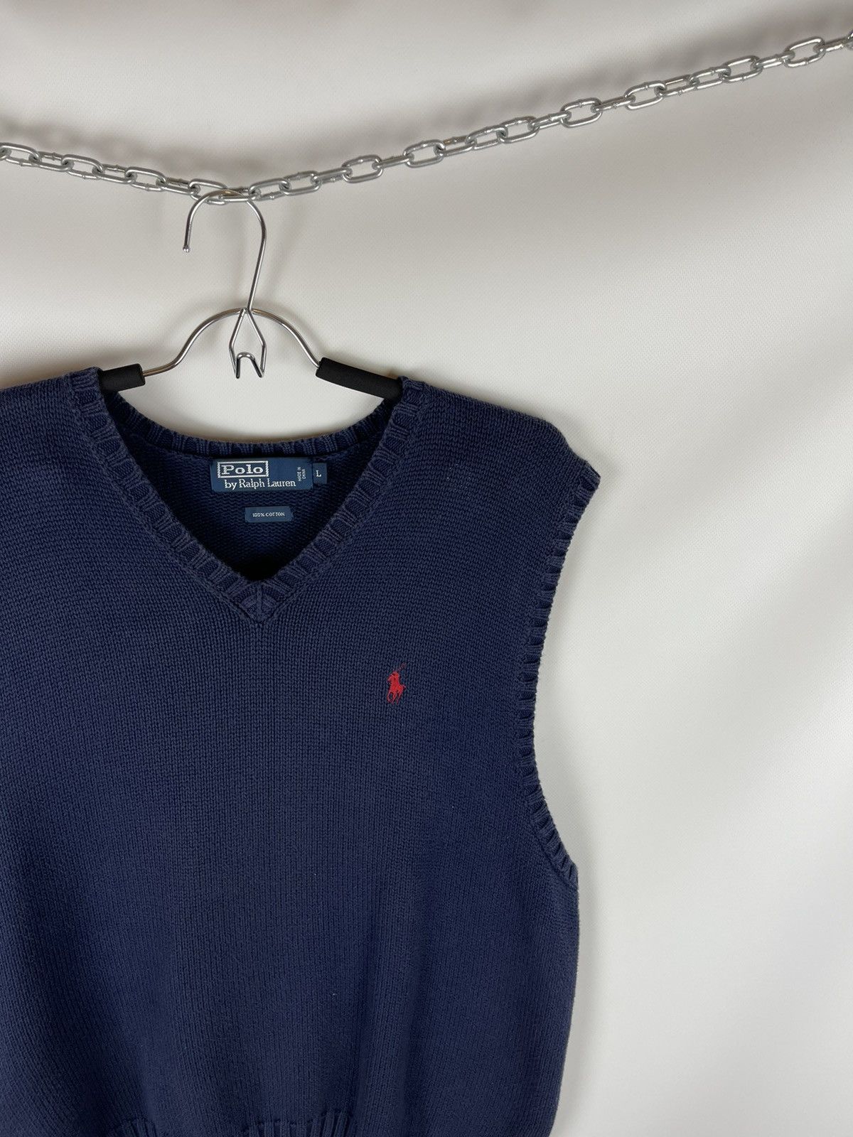 Polo Ralph Lauren Polo Ralph Lauren vintage 90s vest gilet cotton knitted Size US L / EU 52-54 / 3 - 3 Thumbnail
