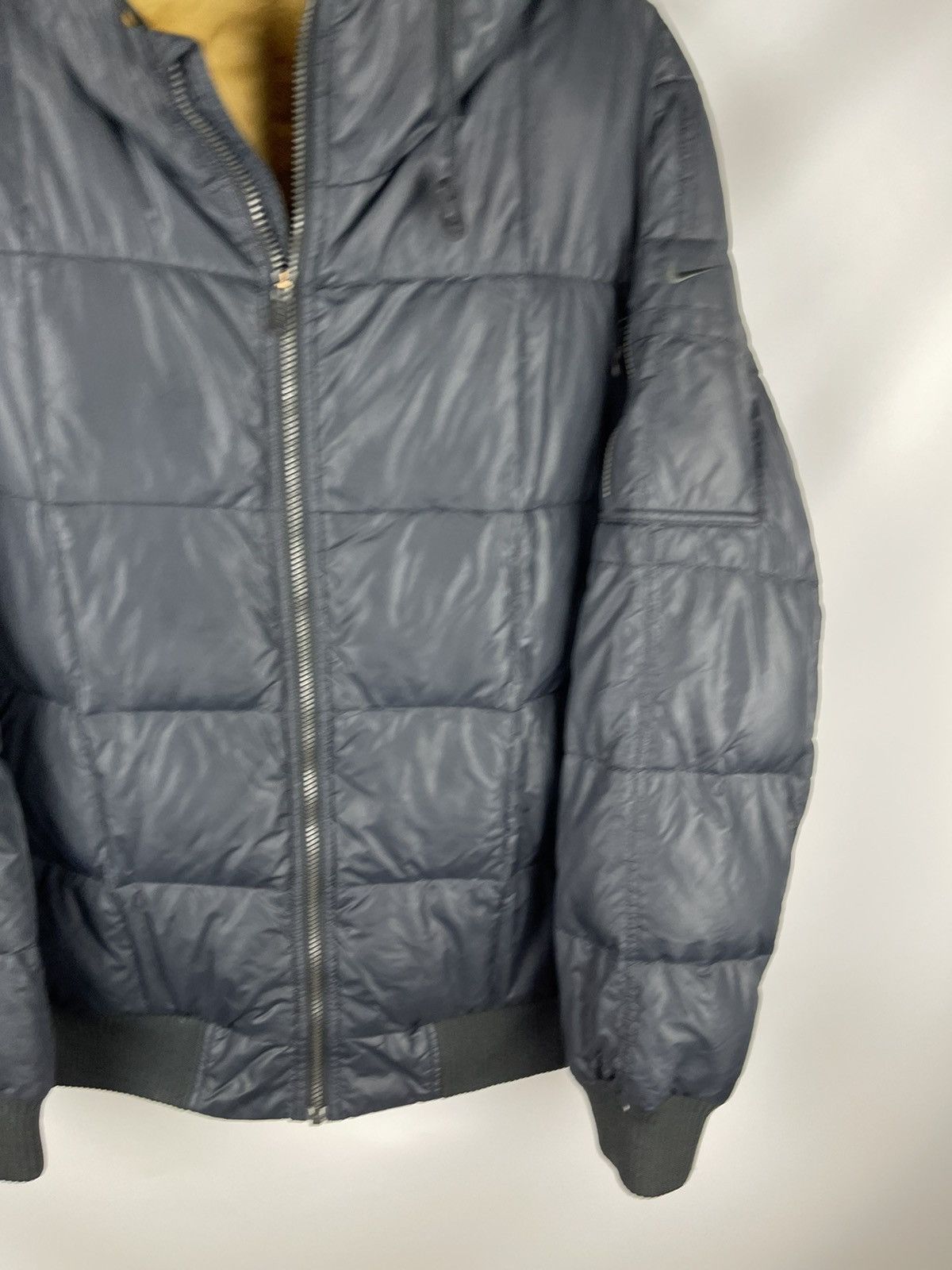 Nike Nike vintage y2k black quilted bomber down 500 jacket Size US XL / EU 56 / 4 - 4 Thumbnail