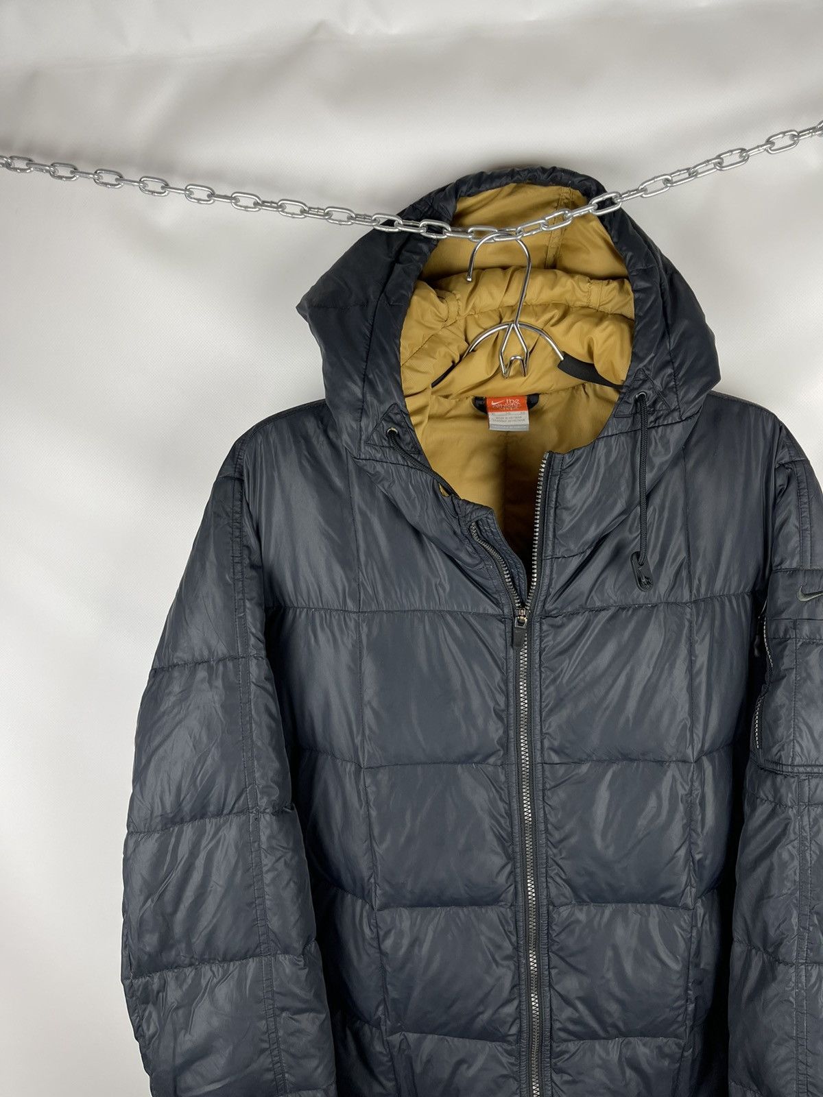 Nike Nike vintage y2k black quilted bomber down 500 jacket Size US XL / EU 56 / 4 - 3 Thumbnail