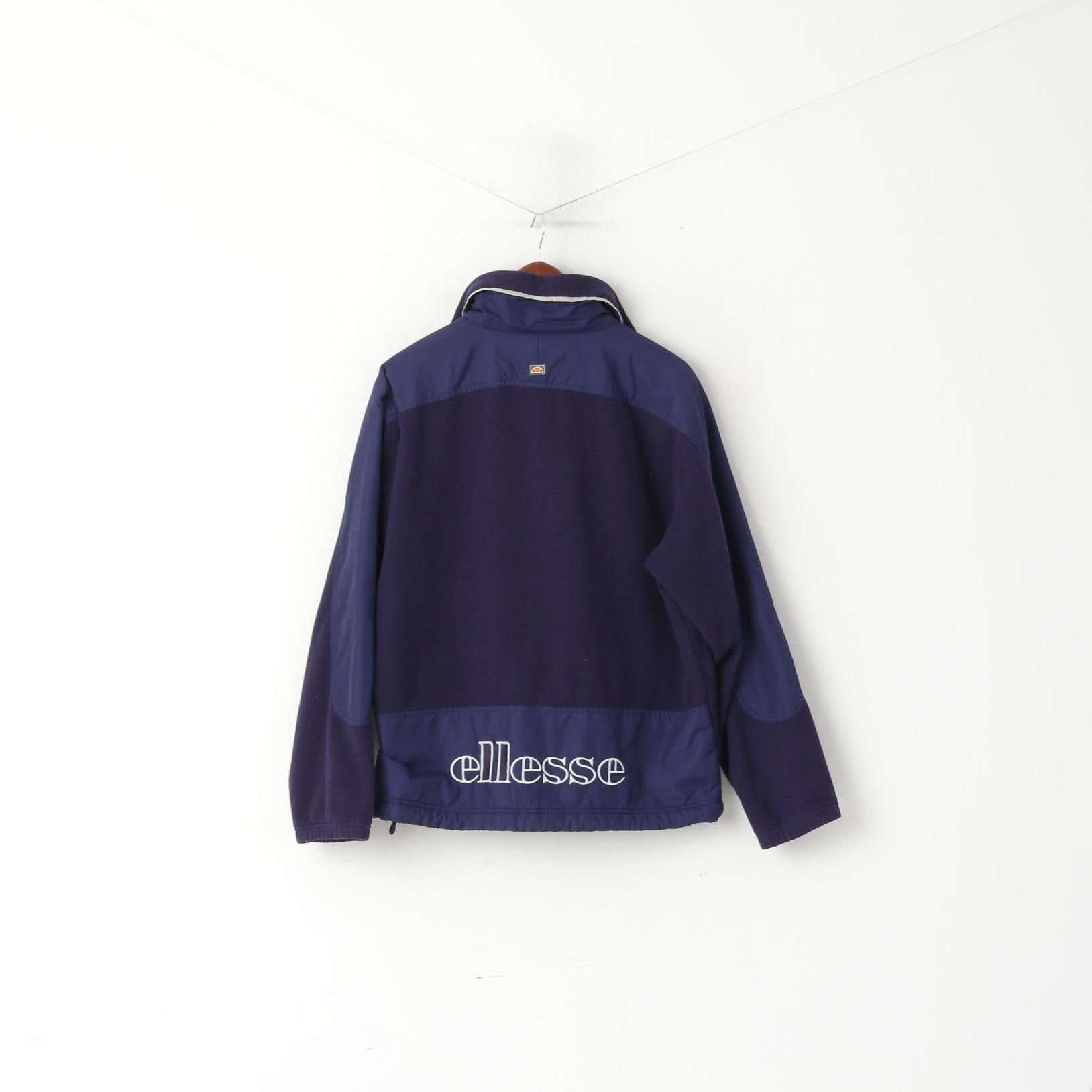 Ellesse × Vintage Ellesse Men M Fleece Jacket Purple Full Zipper Top 0503 Size US M / EU 48-50 / 2 - 6 Thumbnail