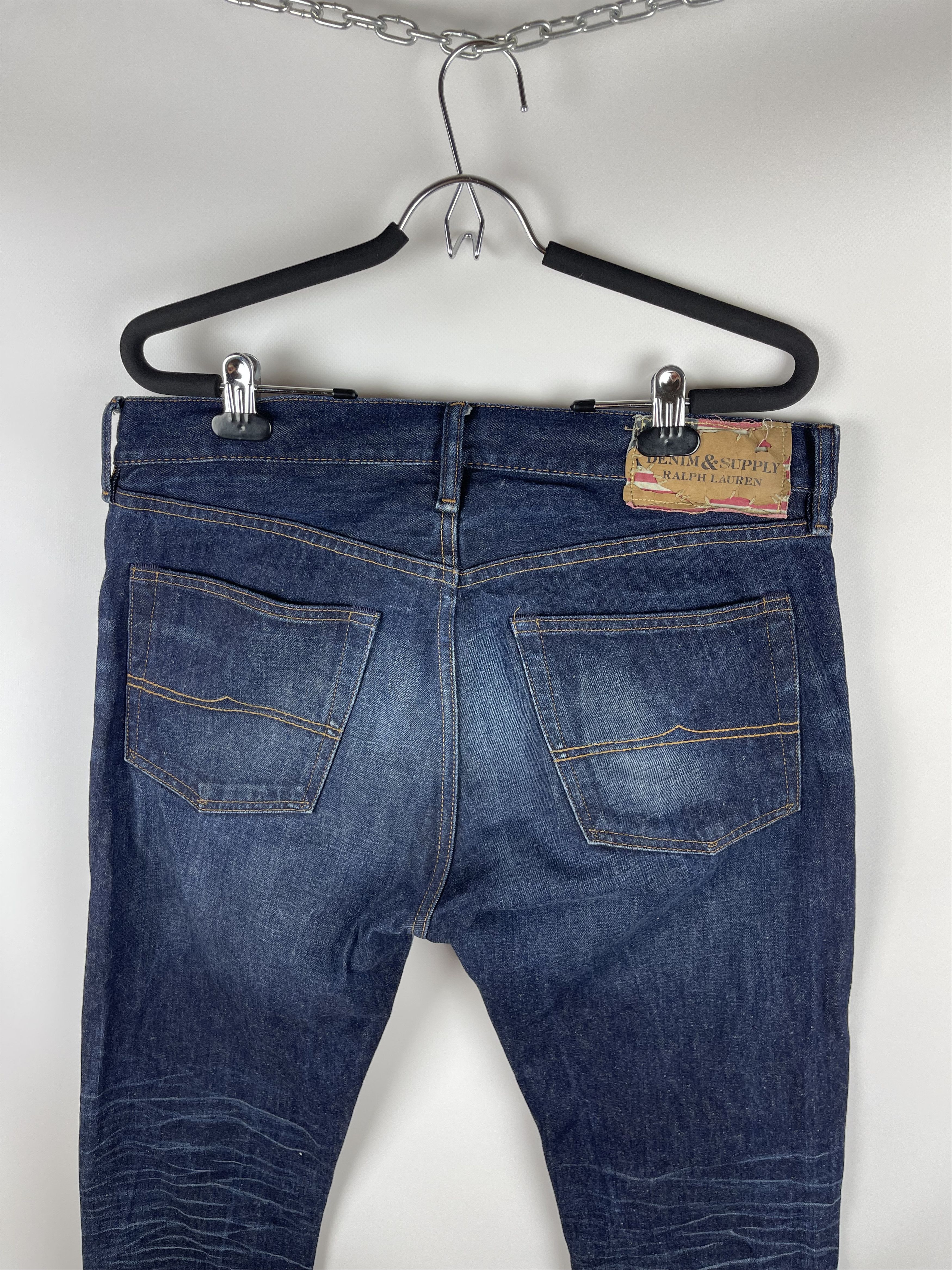 Denim & Supply Ralph Lauren Denim&Supply Ralph Lauren blue navy faded denim jeans pants Size US 33 - 9 Thumbnail