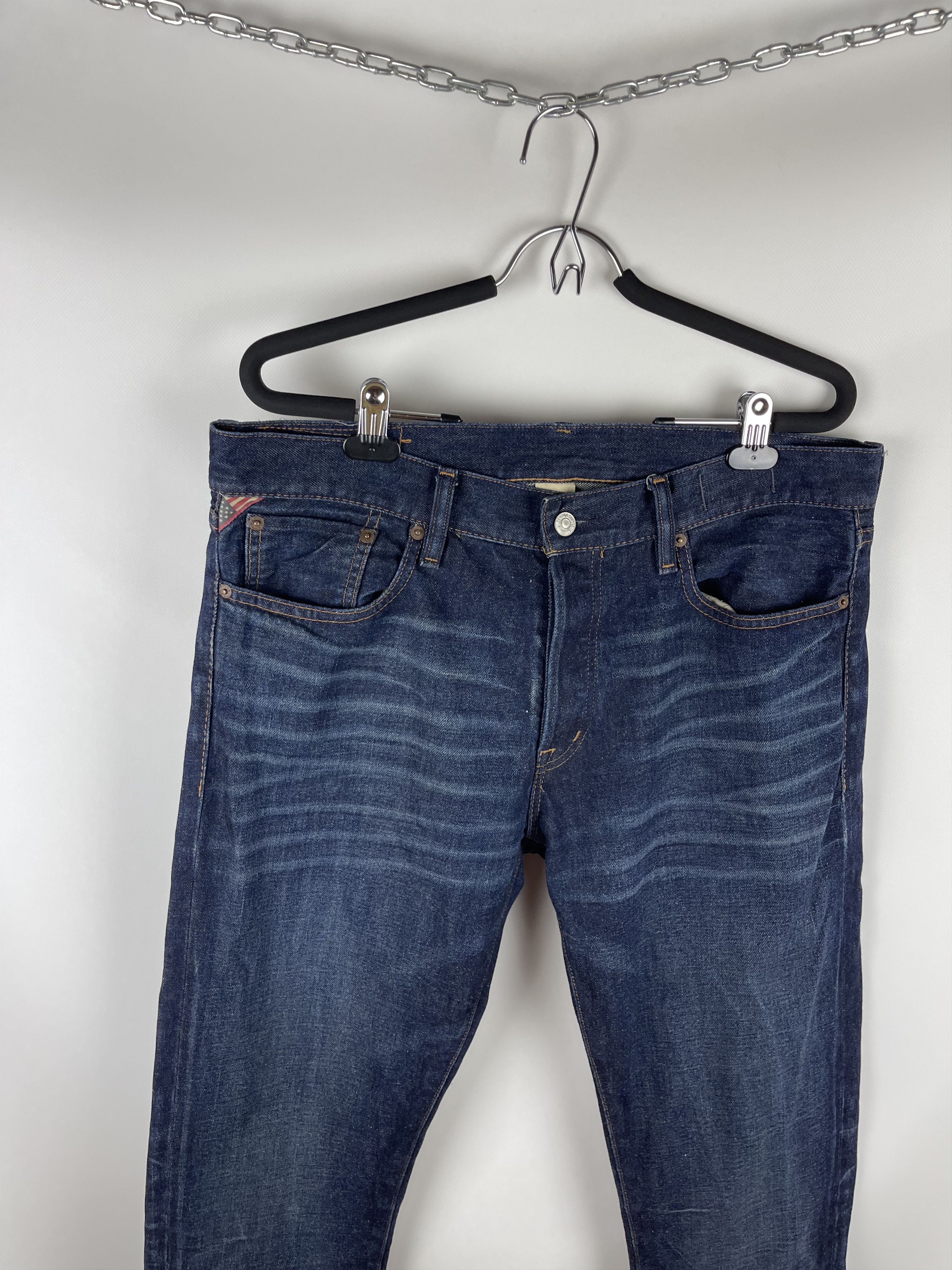Denim & Supply Ralph Lauren Denim&Supply Ralph Lauren blue navy faded denim jeans pants Size US 33 - 2 Thumbnail
