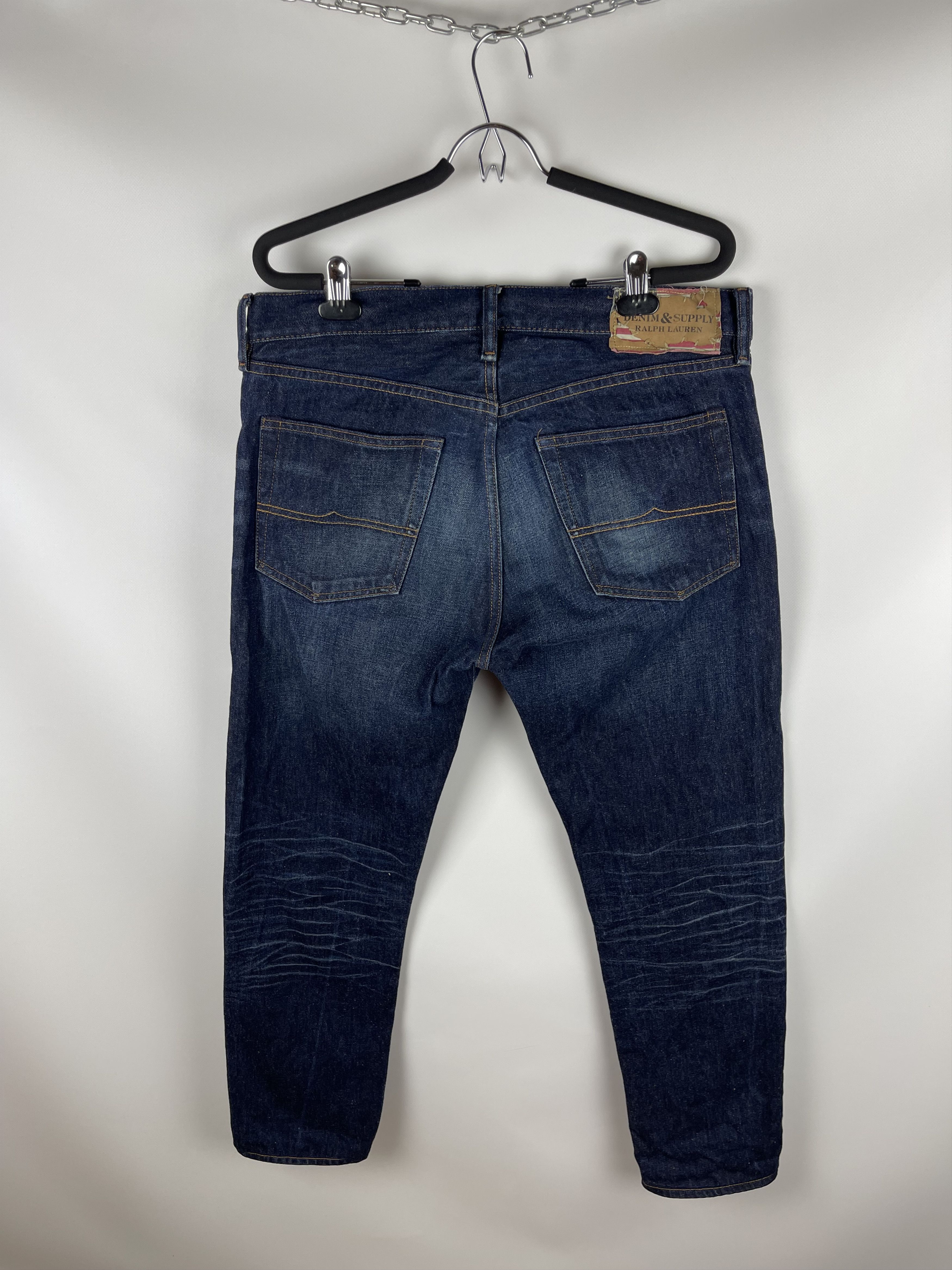 Denim & Supply Ralph Lauren Denim&Supply Ralph Lauren blue navy faded denim jeans pants Size US 33 - 8 Thumbnail