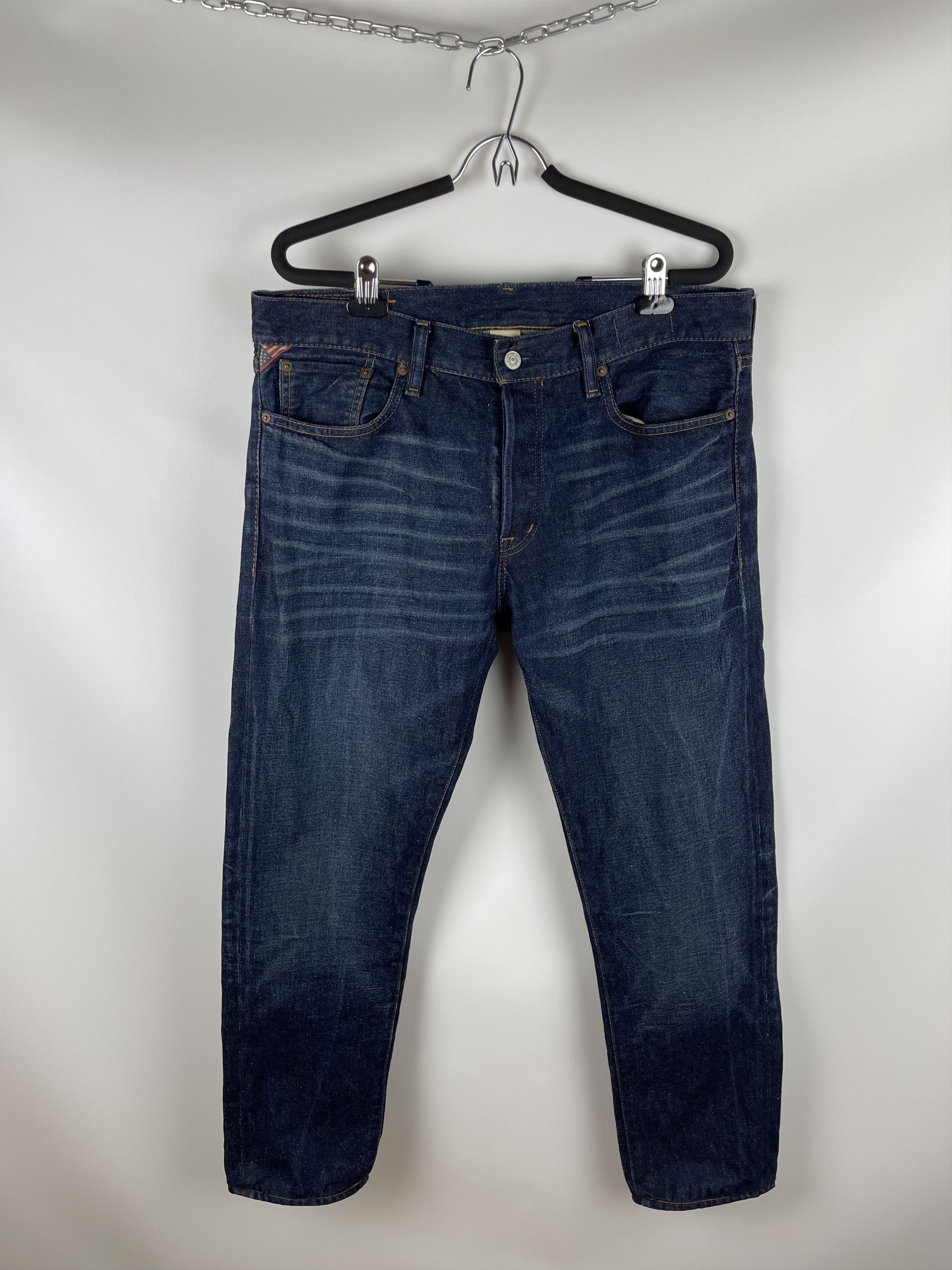 Denim & Supply Ralph Lauren Denim&Supply Ralph Lauren blue navy faded denim jeans pants Size US 33 - 1 Thumbnail