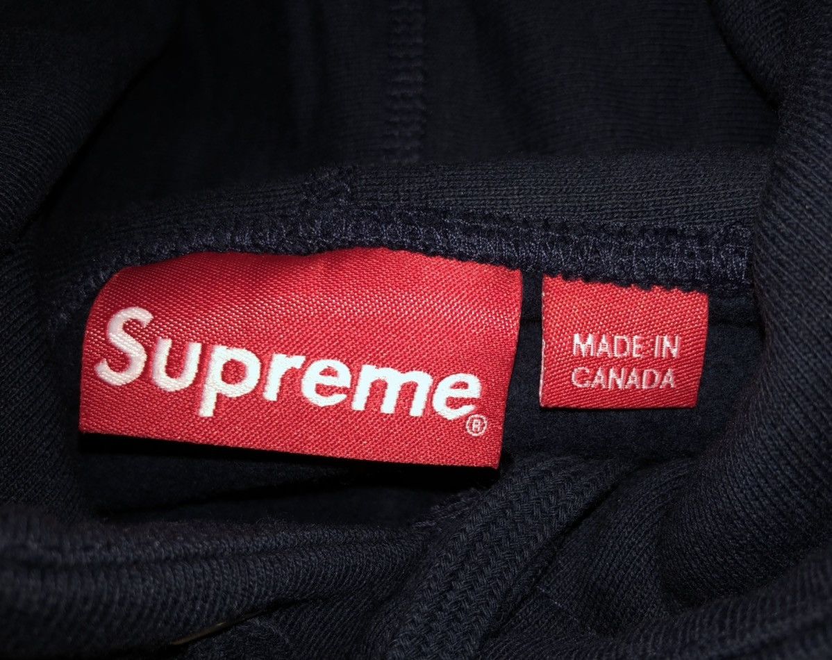 Supreme Supreme FW16 Navy Box Logo Hooded Sweatshirt Size Medium Size US M / EU 48-50 / 2 - 3 Thumbnail