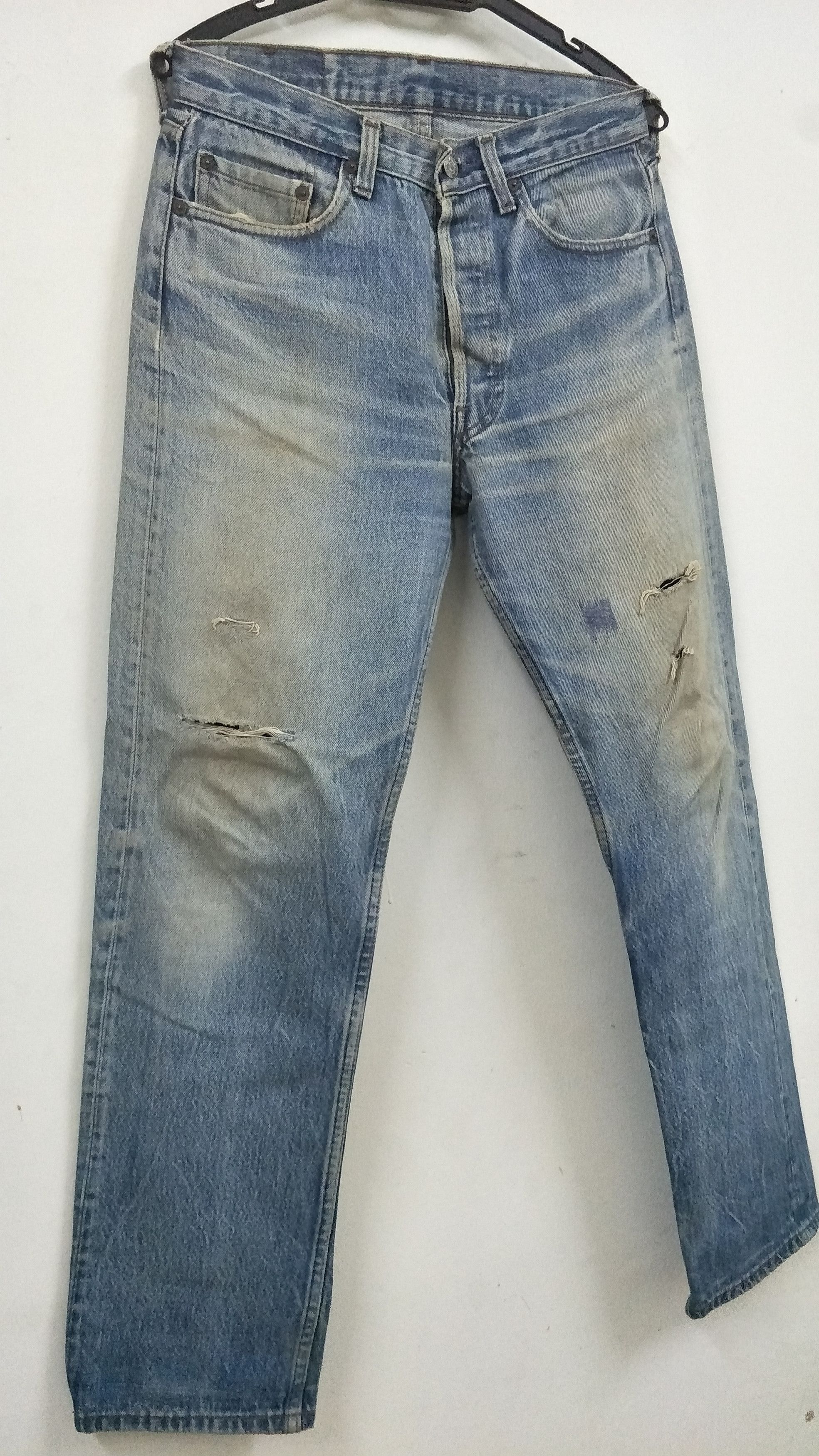 Levi's × Vintage VINTAGE LEVIS 501 DISTRESSED DENIM Size US 29 - 12 Thumbnail