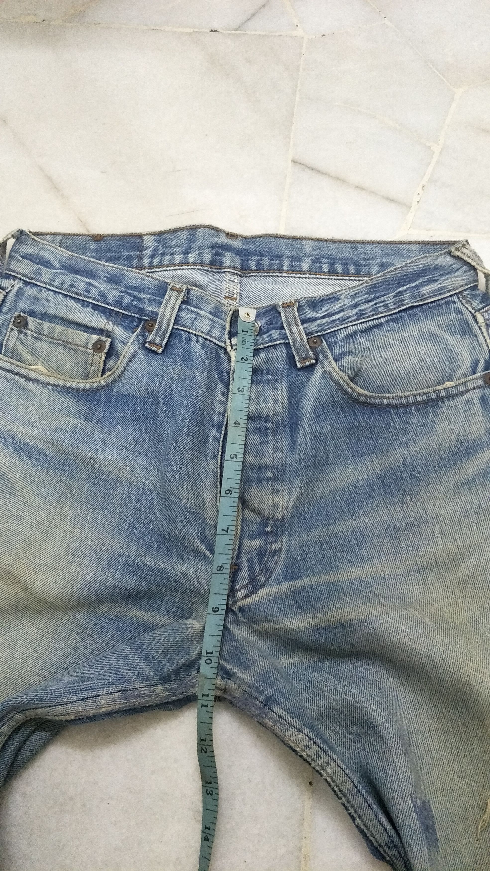 Levi's × Vintage VINTAGE LEVIS 501 DISTRESSED DENIM Size US 29 - 18 Thumbnail