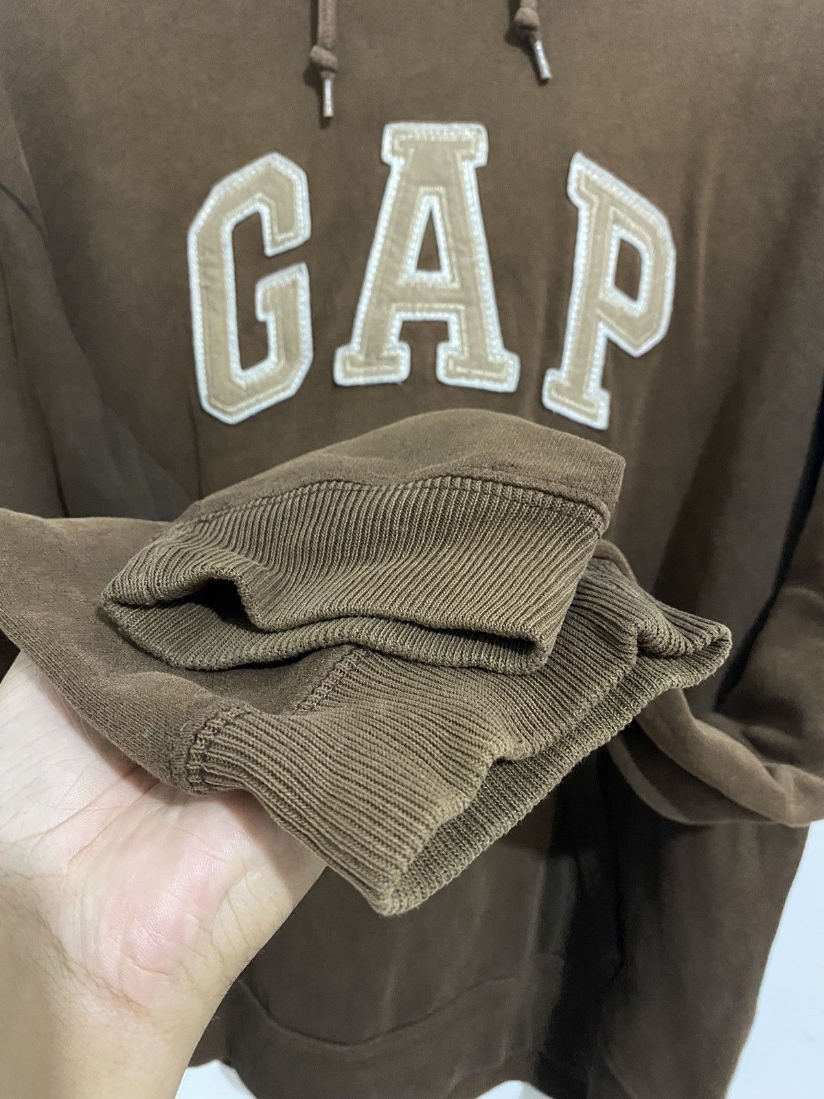 Gap 💸BINDINGOFFER💸Vintage Gap Brown Hoddie XS Fit Medium Size US M / EU 48-50 / 2 - 5 Thumbnail