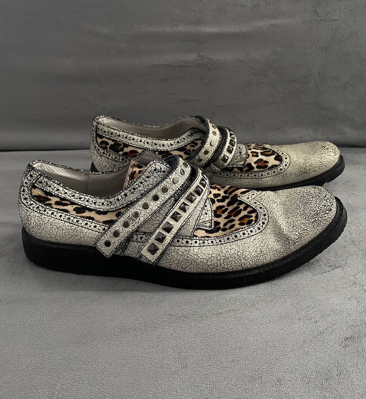 Designer × Yohji Yamamoto HIROMU TAKAHARA REAL LEOPARD SKIN Size US 8 / EU 41 - 2 Thumbnail