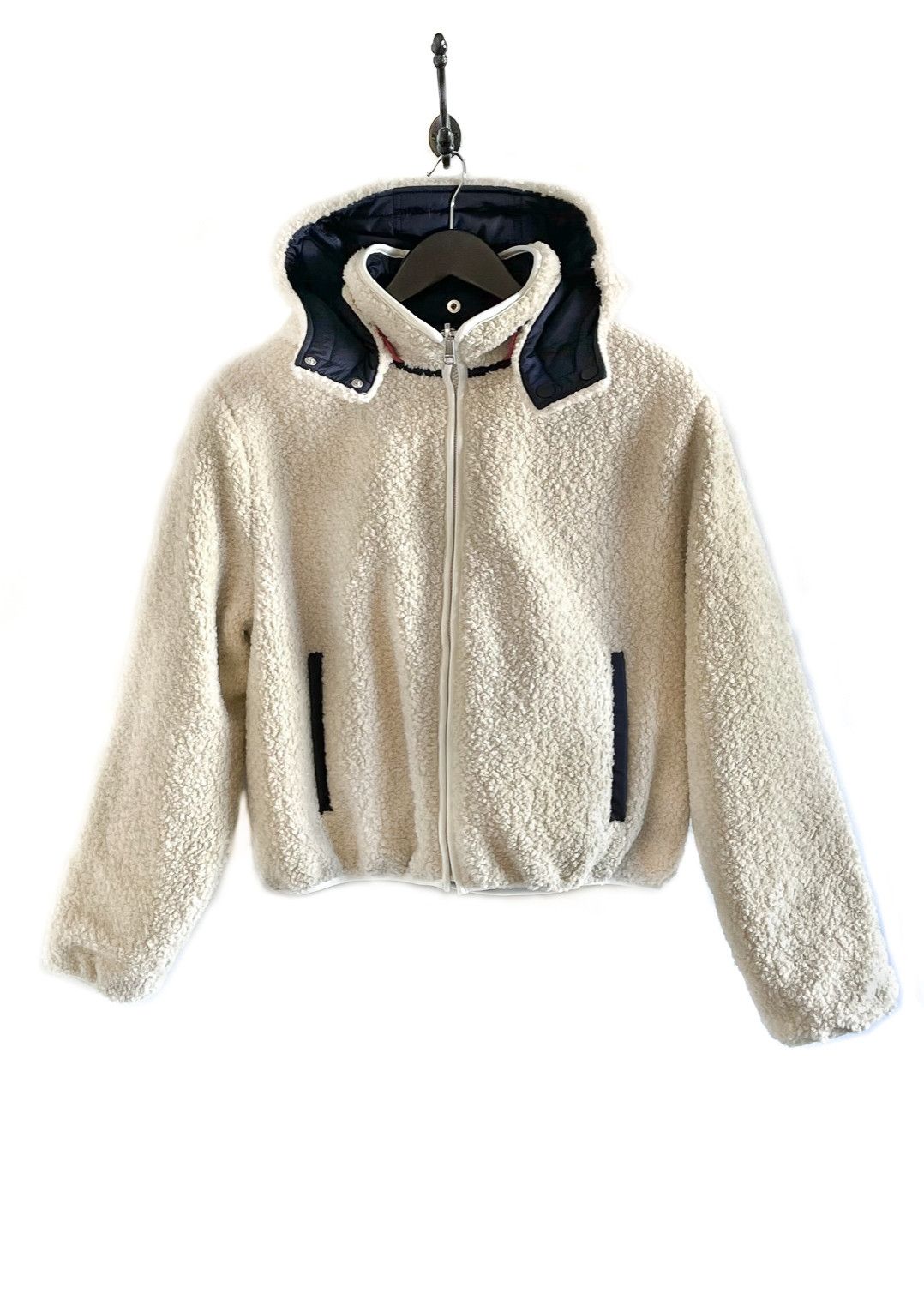 Gucci Gucci Navy GG Faux Shearling Reversible Parachute Jacket Size M / US 6-8 / IT 42-44 - 5 Thumbnail