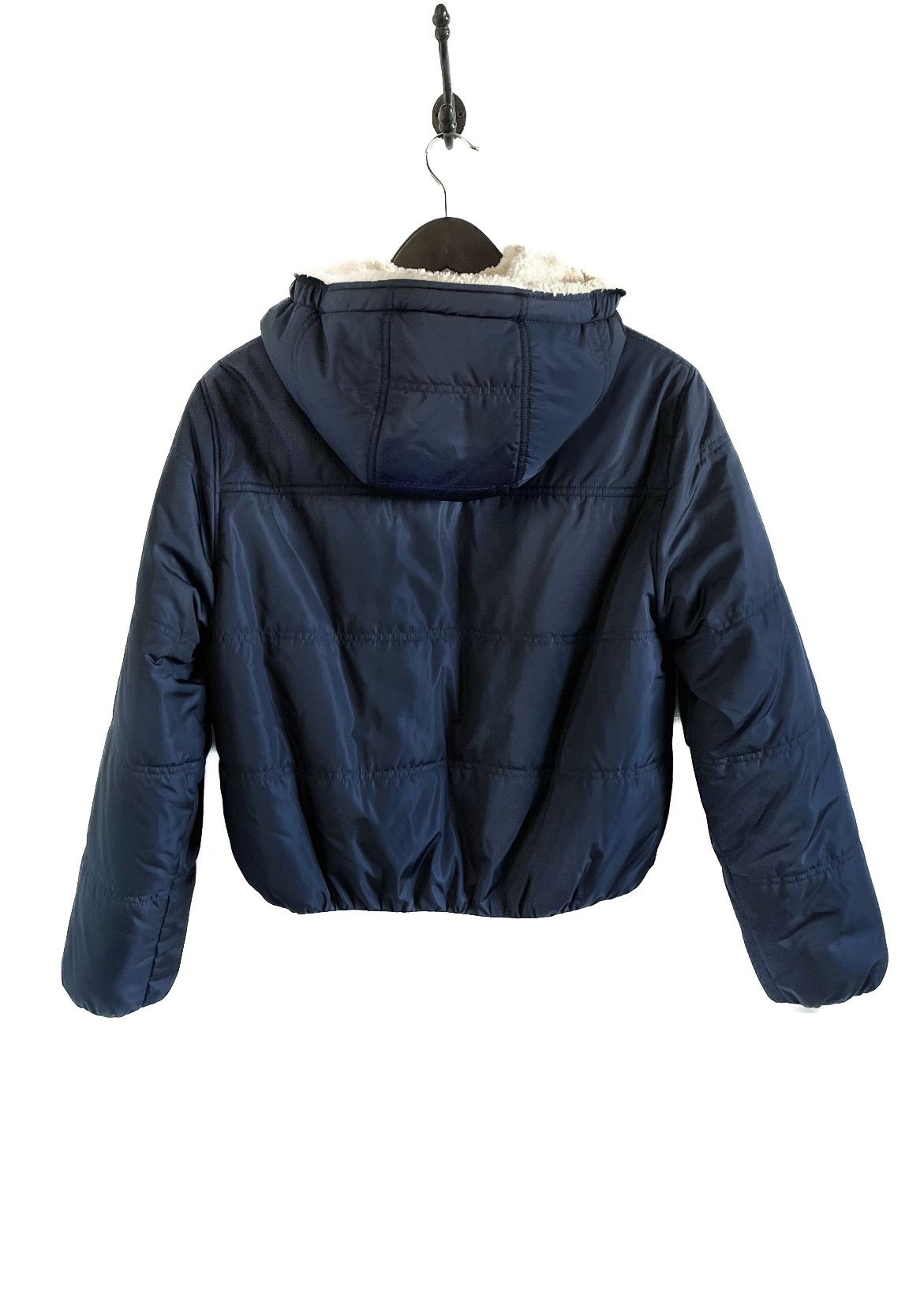 Gucci Gucci Navy GG Faux Shearling Reversible Parachute Jacket Size M / US 6-8 / IT 42-44 - 4 Thumbnail