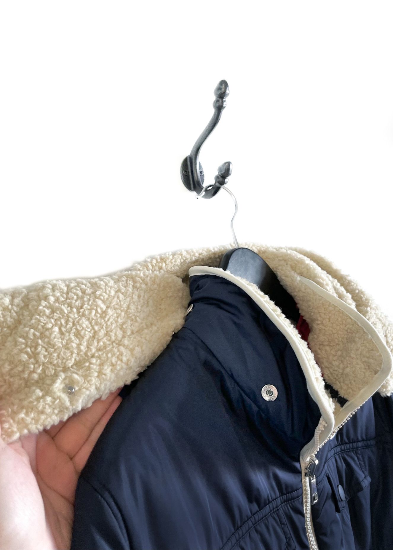 Gucci Gucci Navy GG Faux Shearling Reversible Parachute Jacket Size M / US 6-8 / IT 42-44 - 11 Thumbnail