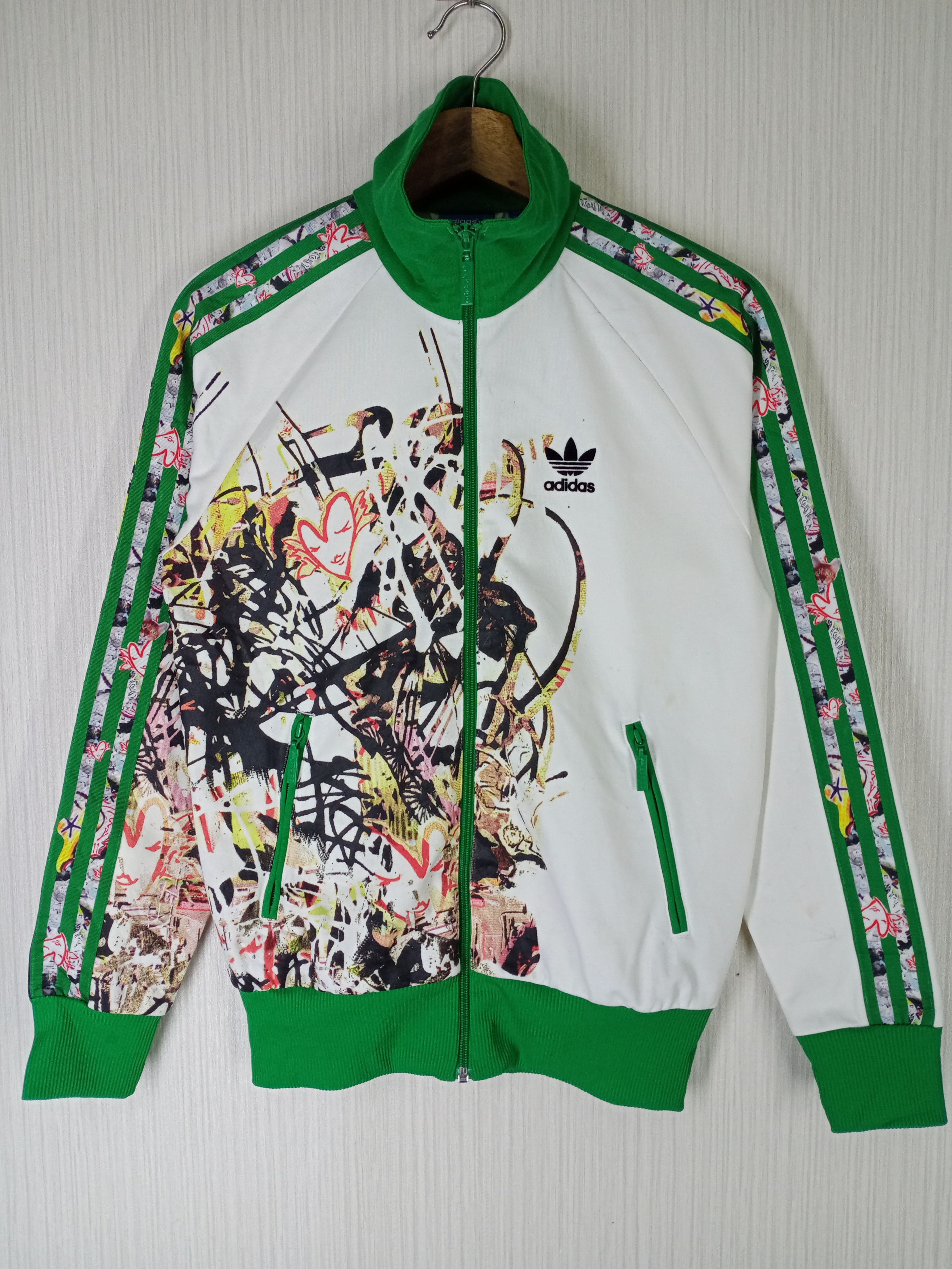 Adidas Rare Vintage Adidas full Zipper Sweatshirt Size US S / EU 44-46 / 1 - 1 Thumbnail