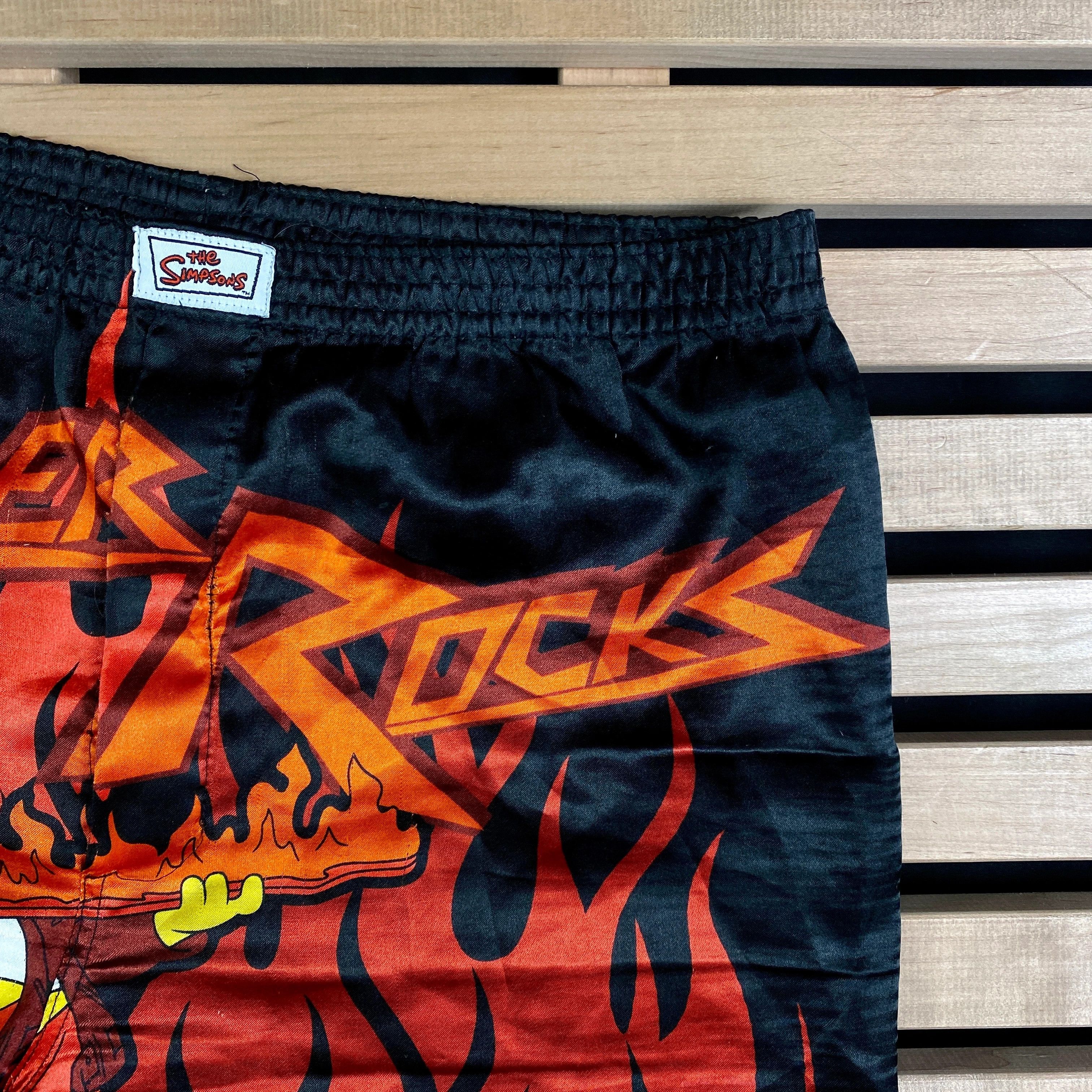 The Simpsons × Vintage Mens Vintage Shorts Homer Rocks Simpsons Size L Size US 34 / EU 50 - 2 Thumbnail