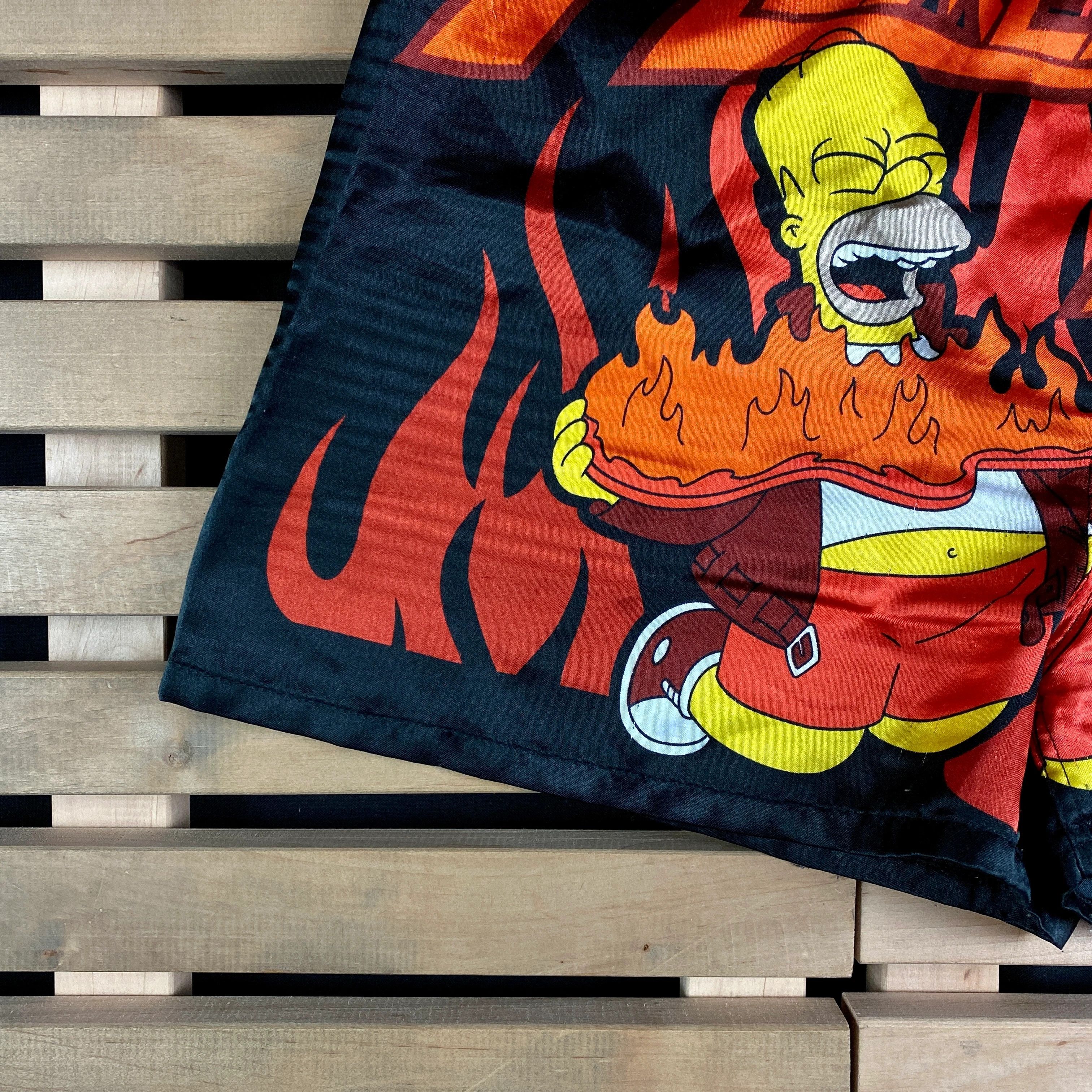 The Simpsons × Vintage Mens Vintage Shorts Homer Rocks Simpsons Size L Size US 34 / EU 50 - 3 Thumbnail