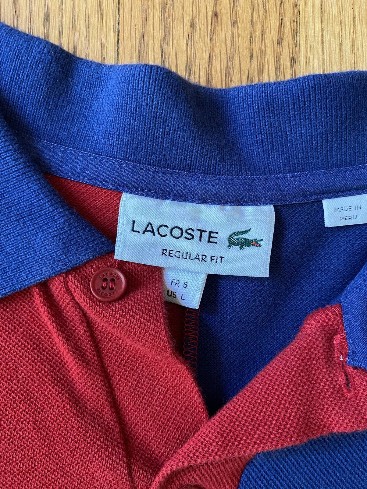 Lacoste Lacoste Striped Pattern Polo Shirt Size US L / EU 52-54 / 3 - 4 Thumbnail