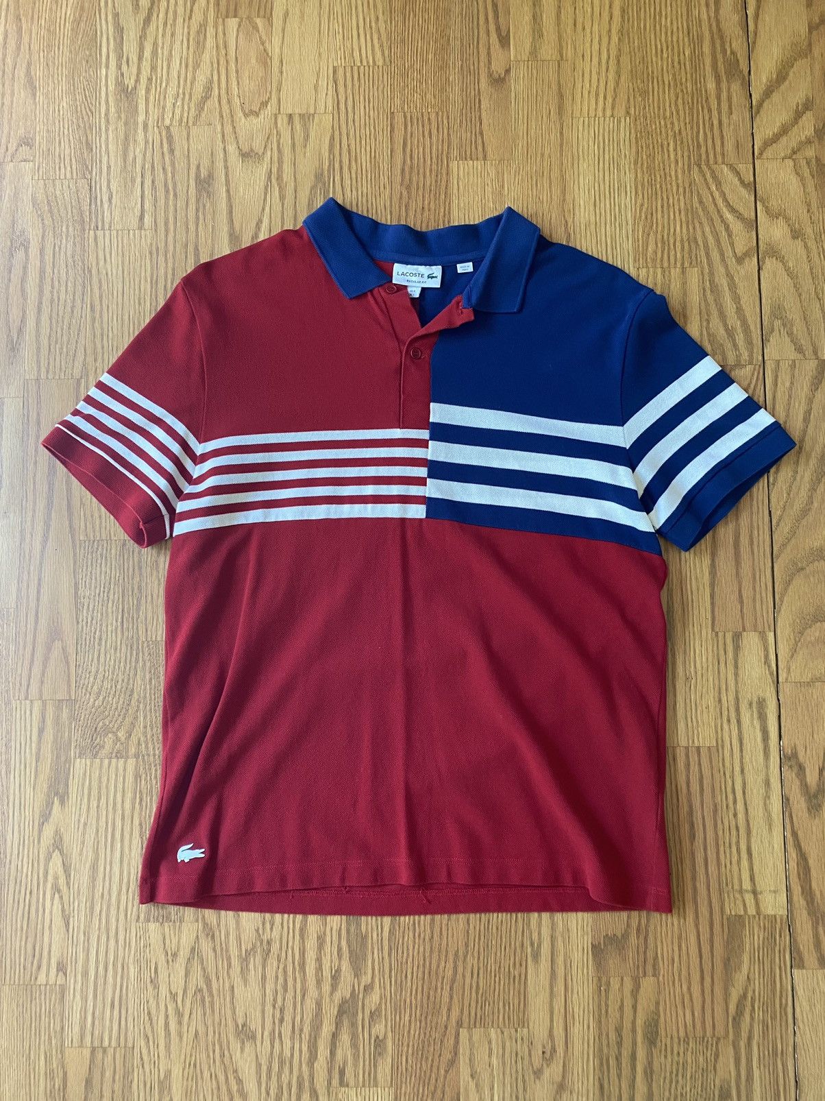 Lacoste Lacoste Striped Pattern Polo Shirt Size US L / EU 52-54 / 3 - 1 Thumbnail