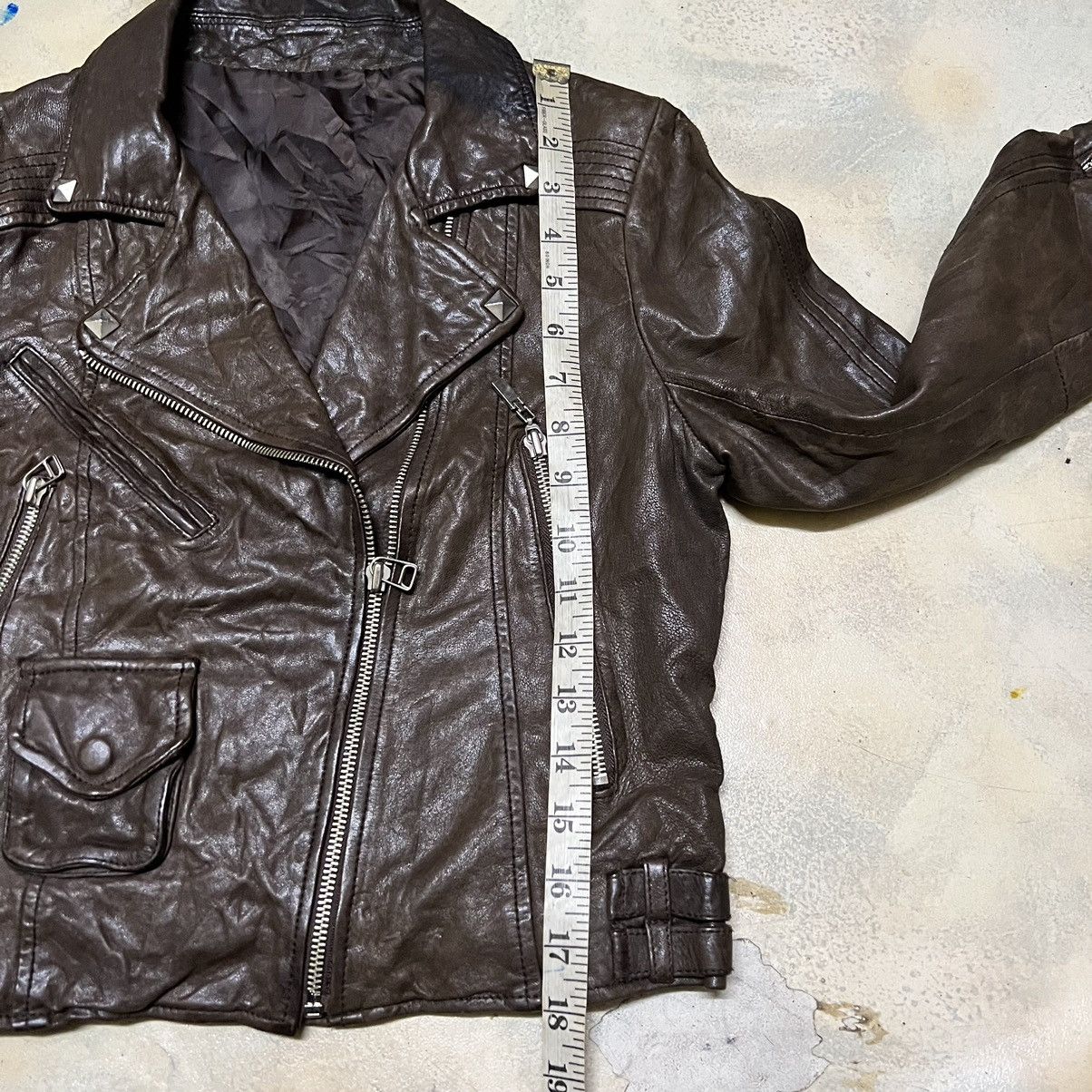 Japanese Brand Brown Leather Double Collar Jacket Seditionaries Style Size S / US 4 / IT 40 - 12 Thumbnail