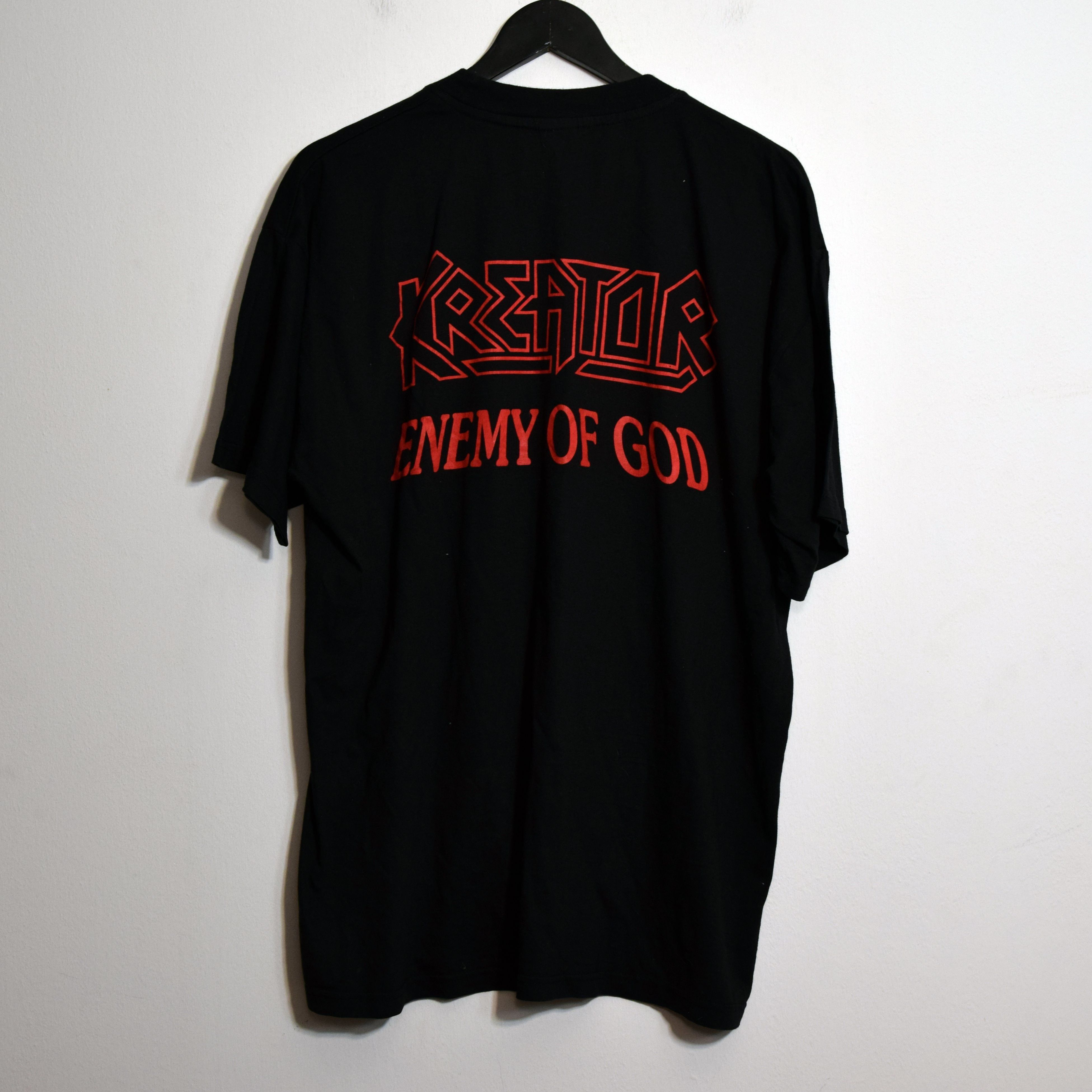 Band Tees × Vintage Y2K 90s Kreator Enemy Of God Vintage Merch T-shirt XXL Size US XL / EU 56 / 4 - 2 Thumbnail