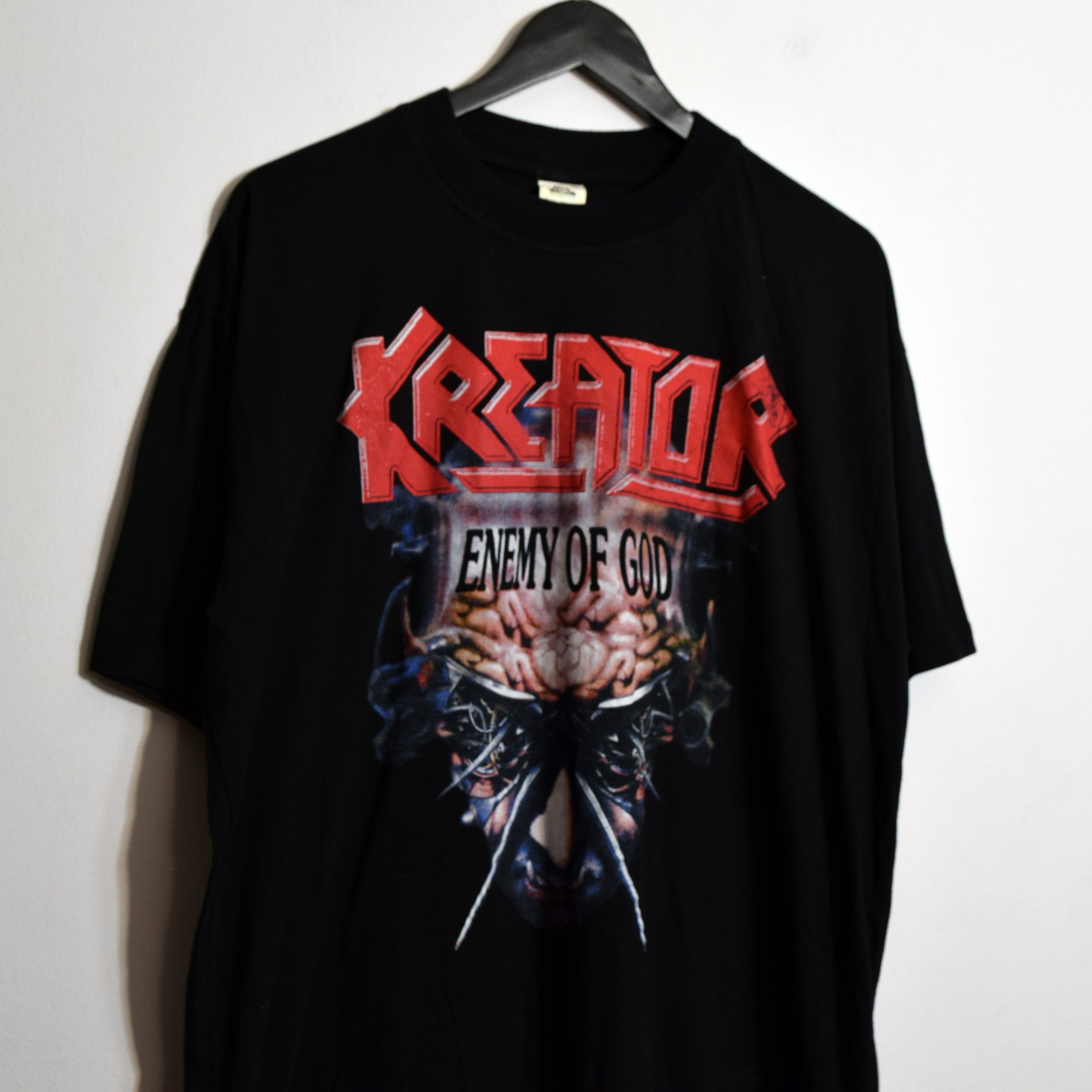 Band Tees × Vintage Y2K 90s Kreator Enemy Of God Vintage Merch T-shirt XXL Size US XL / EU 56 / 4 - 3 Thumbnail