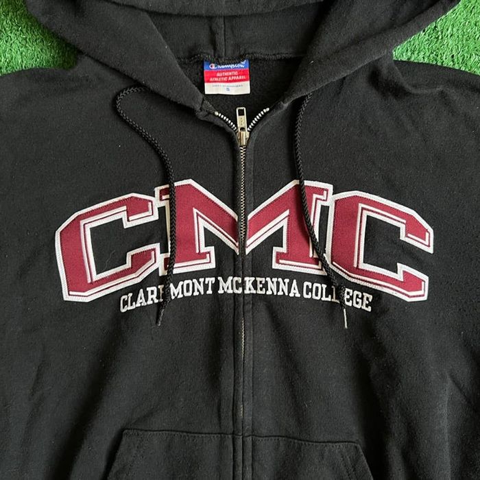 Champion CLAREMONT MCKENNA COLLEGE CMC CHAMPION BLACK ZIP UP HOODIE