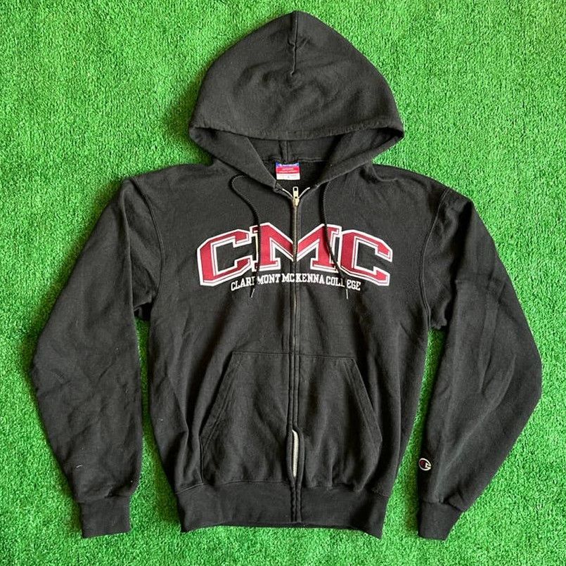 Champion CLAREMONT MCKENNA COLLEGE CMC CHAMPION BLACK ZIP UP HOODIE
