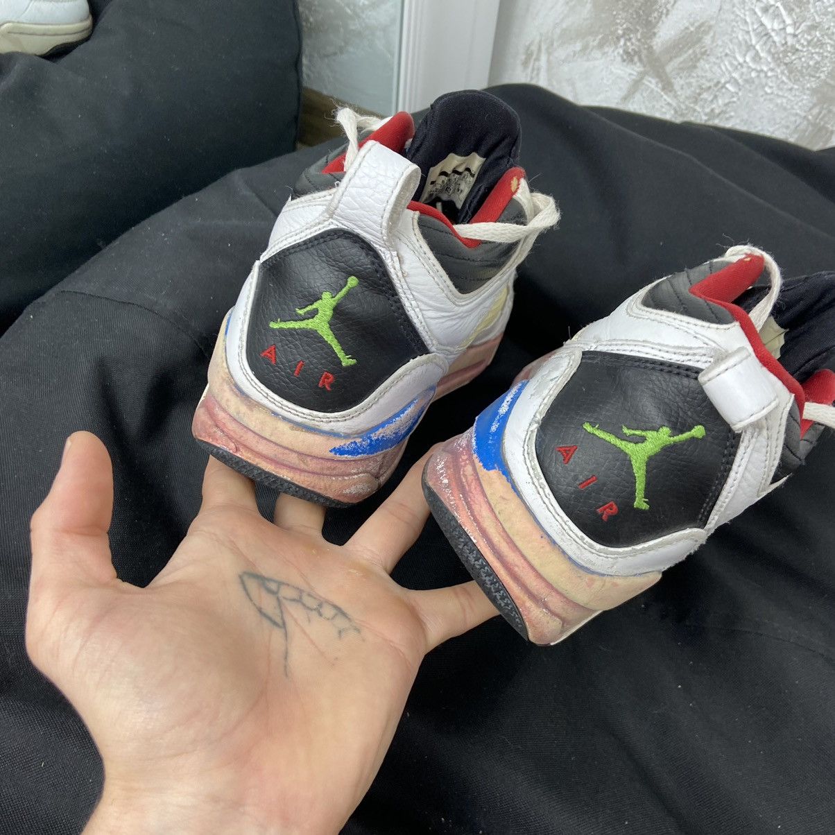 Jordan Brand GRUNGE FADED & DISTRESSED JORDAN's 1990s STYLE SNEAKERS Size US 10 / EU 43 - 9 Thumbnail