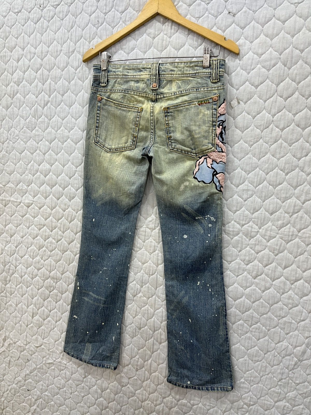 Seditionaries (Aaa). GRAIL SKULLS EMBROIDERY HYPE BOOTCUT DENIM Size 30" / US 8 / IT 44 - 6 Thumbnail