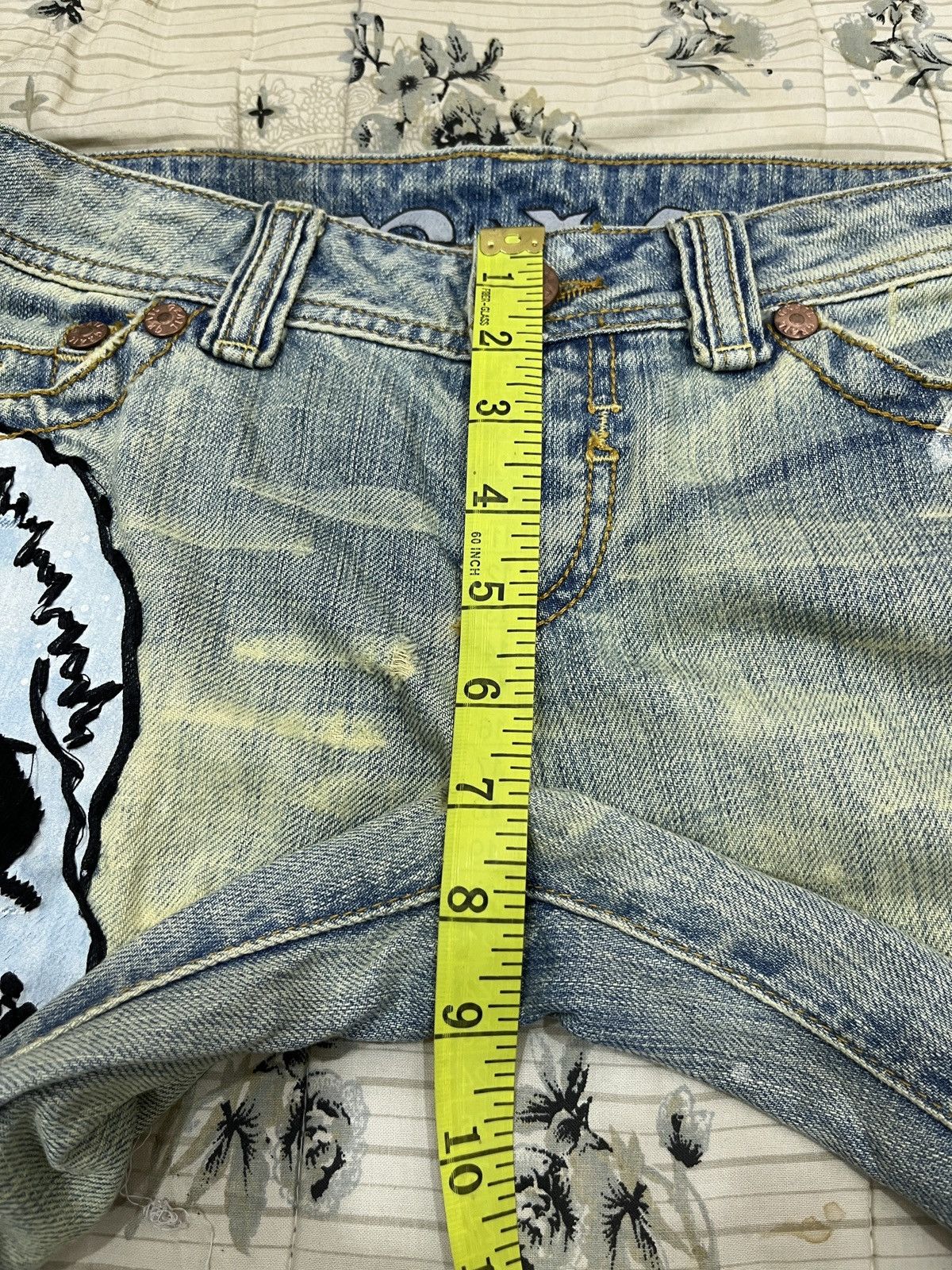 Seditionaries (Aaa). GRAIL SKULLS EMBROIDERY HYPE BOOTCUT DENIM Size 30" / US 8 / IT 44 - 19 Thumbnail