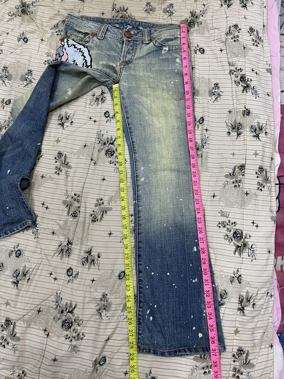 Seditionaries (Aaa). GRAIL SKULLS EMBROIDERY HYPE BOOTCUT DENIM Size 30" / US 8 / IT 44 - 18 Thumbnail