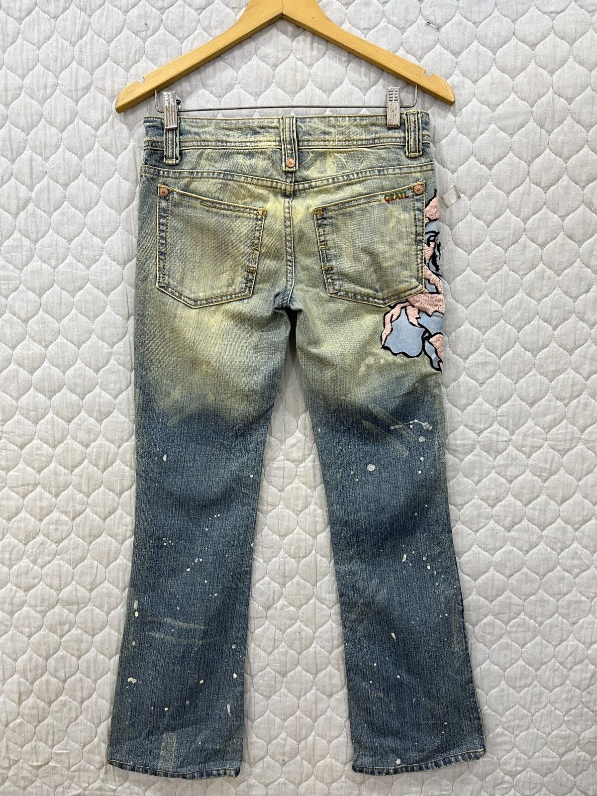 Seditionaries (Aaa). GRAIL SKULLS EMBROIDERY HYPE BOOTCUT DENIM Size 30" / US 8 / IT 44 - 5 Thumbnail