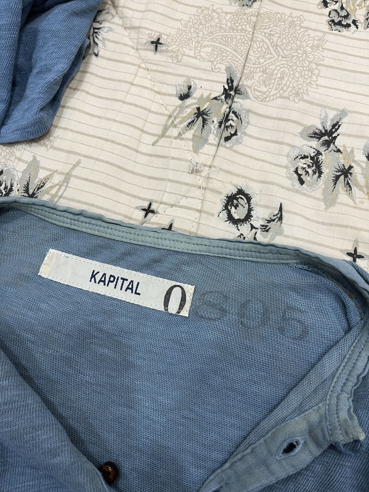 Kapital (Aaa). VINTAGE KAPITAL LONG SLEEVE BUTTON UP T SHIRT Size US S / EU 44-46 / 1 - 7 Thumbnail