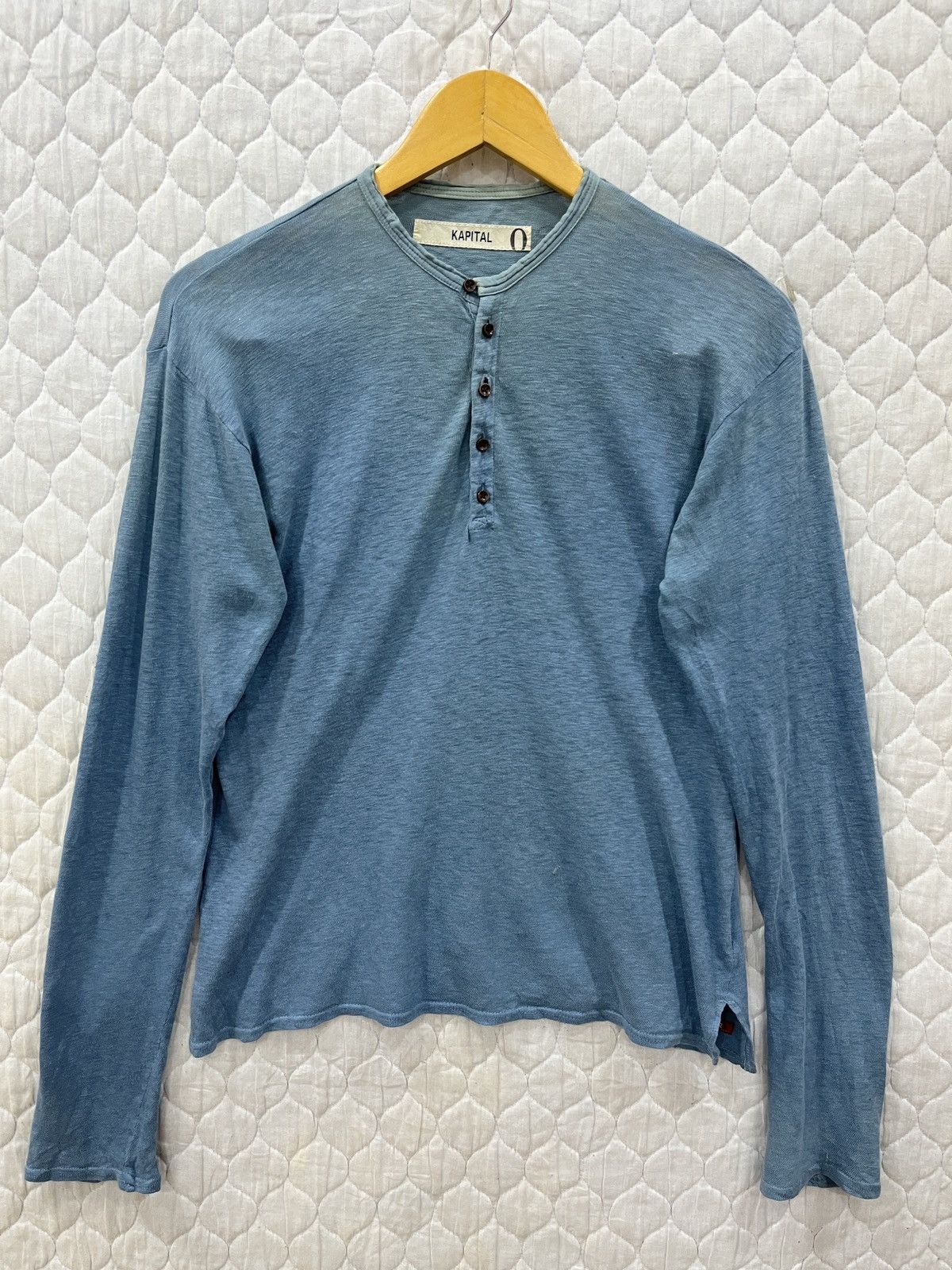 Kapital (Aaa). VINTAGE KAPITAL LONG SLEEVE BUTTON UP T SHIRT Size US S / EU 44-46 / 1 - 1 Thumbnail