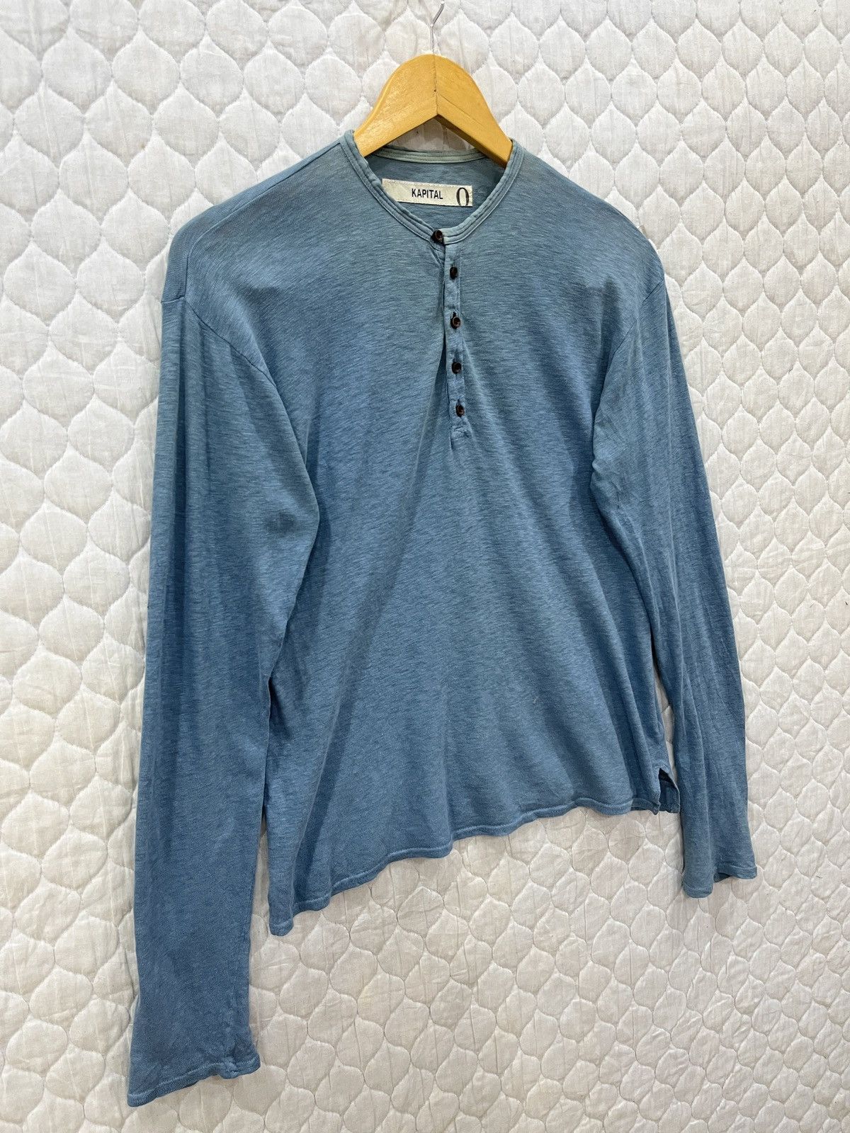 Kapital (Aaa). VINTAGE KAPITAL LONG SLEEVE BUTTON UP T SHIRT Size US S / EU 44-46 / 1 - 3 Thumbnail