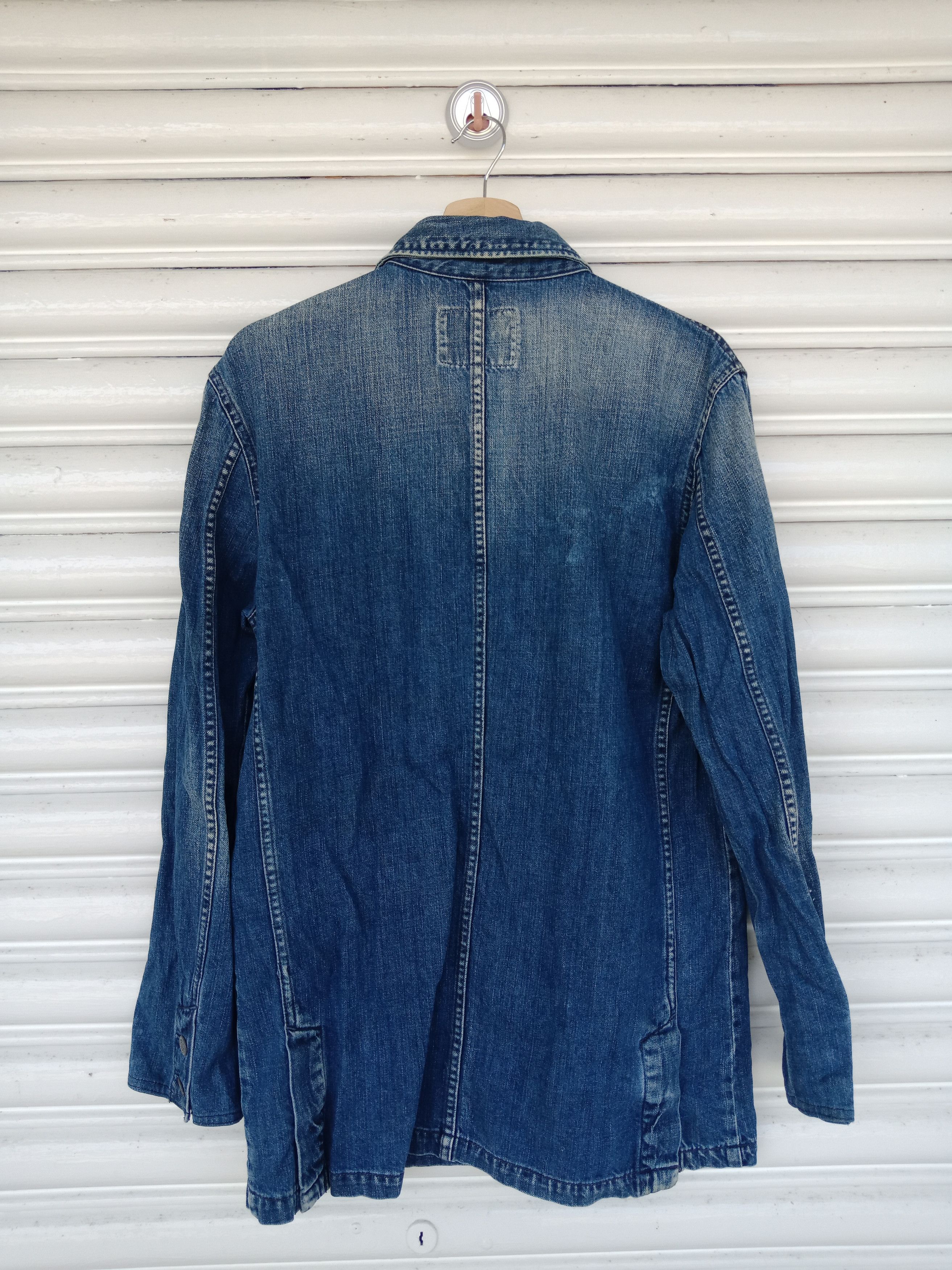Hysteric Glamour Washed Blue Blue Denim Chore Jacket