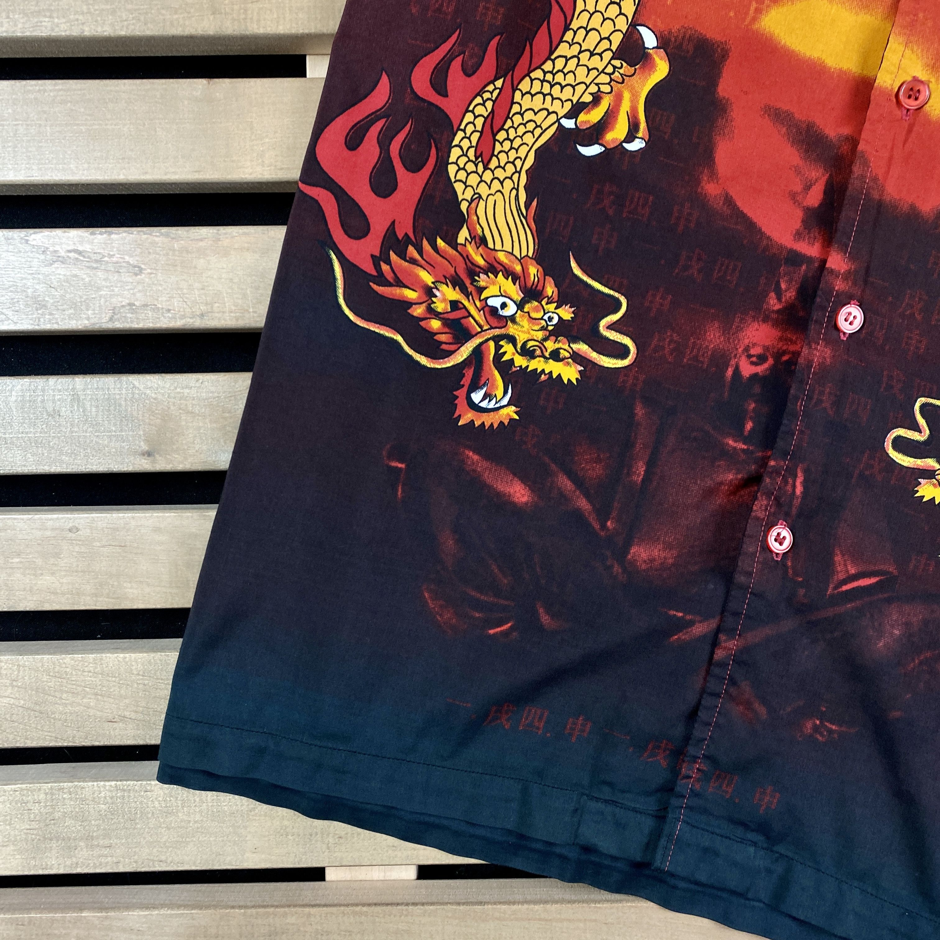 Japanese Brand × Vintage Men’s Japanese Shirt Dragon Big Logo Vintage Size M Size US M / EU 48-50 / 2 - 3 Thumbnail