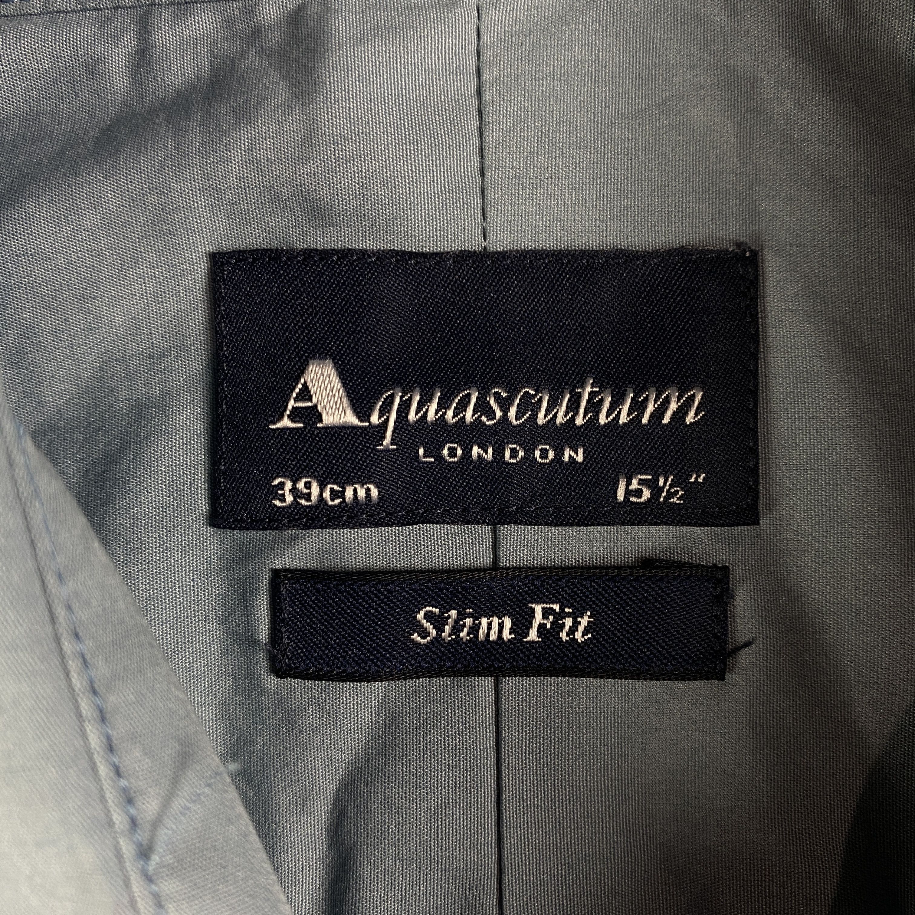 Aquascutum Mens Shirt Long Sleeve Aquascutum Size 39 cm / 15.5 Size US M / EU 48-50 / 2 - 4 Thumbnail