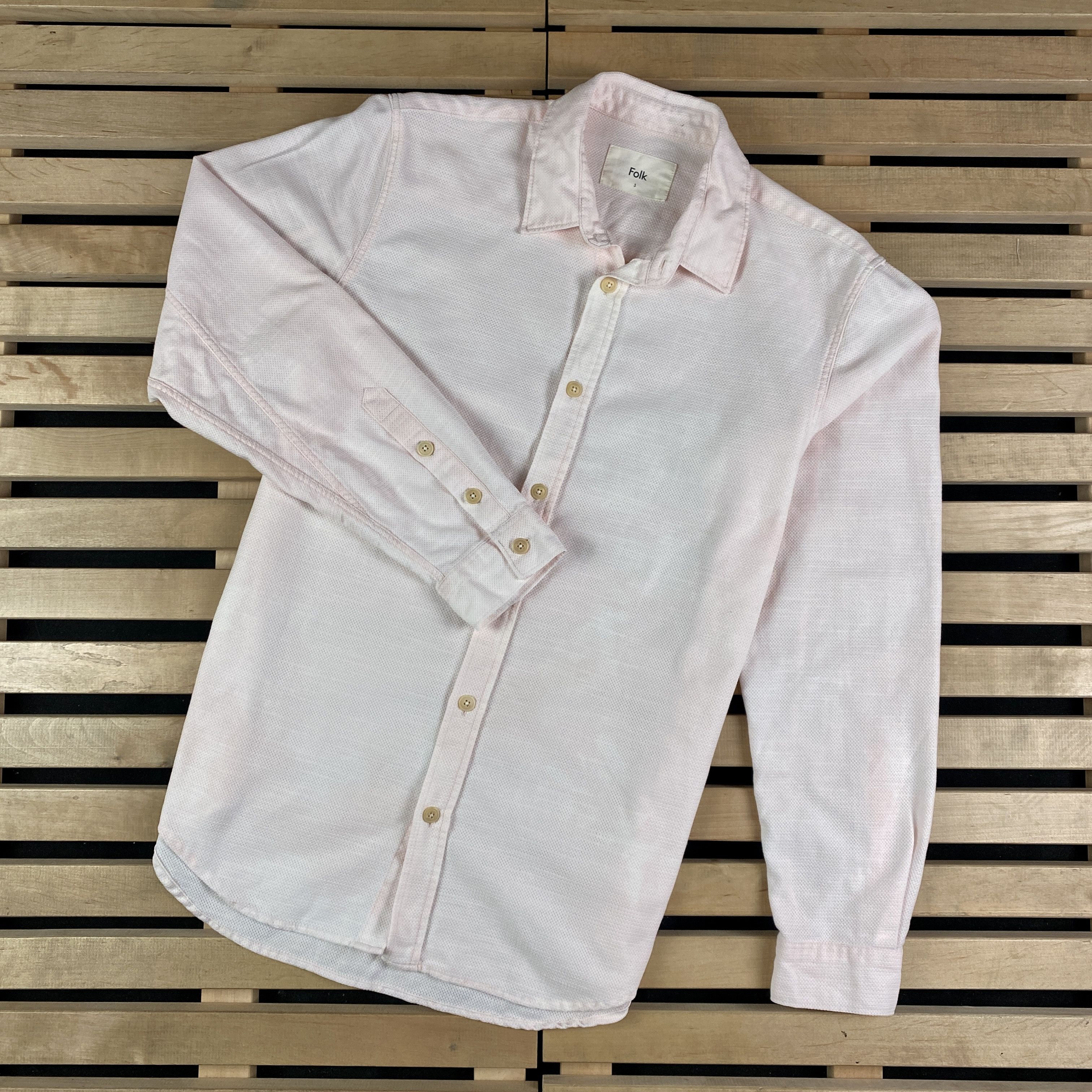 Folk Mens Shirt Long Sleeve Folk Size 3 / L Size US L / EU 52-54 / 3 - 1 Thumbnail