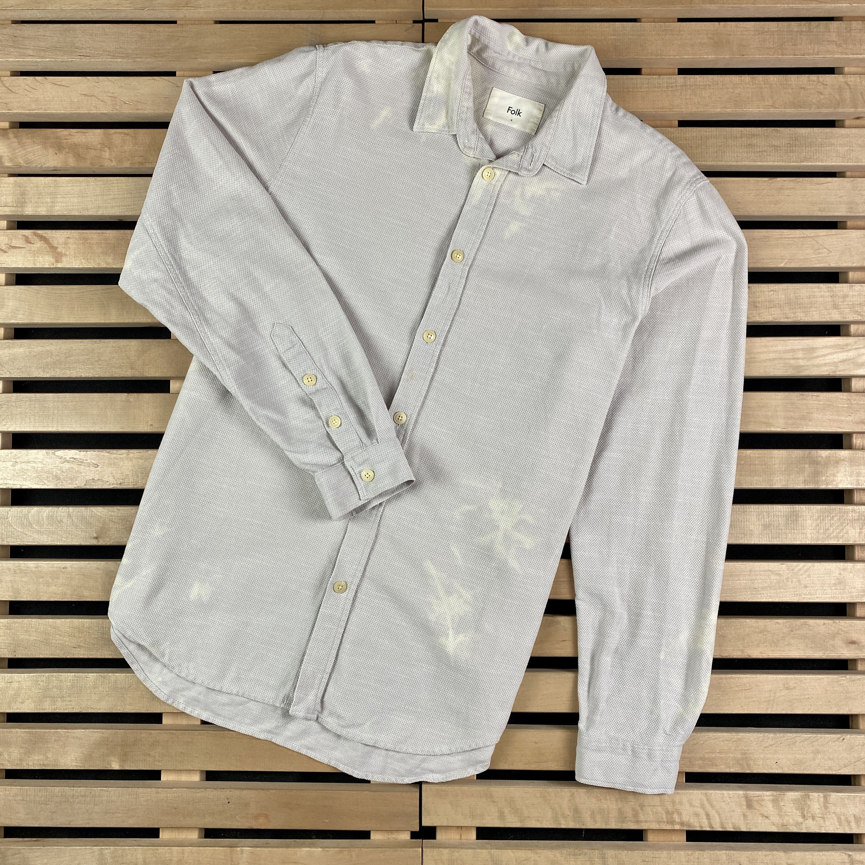 Folk Mens Shirt Long Sleeve Folk Size 4 / L Size US L / EU 52-54 / 3 - 1 Thumbnail