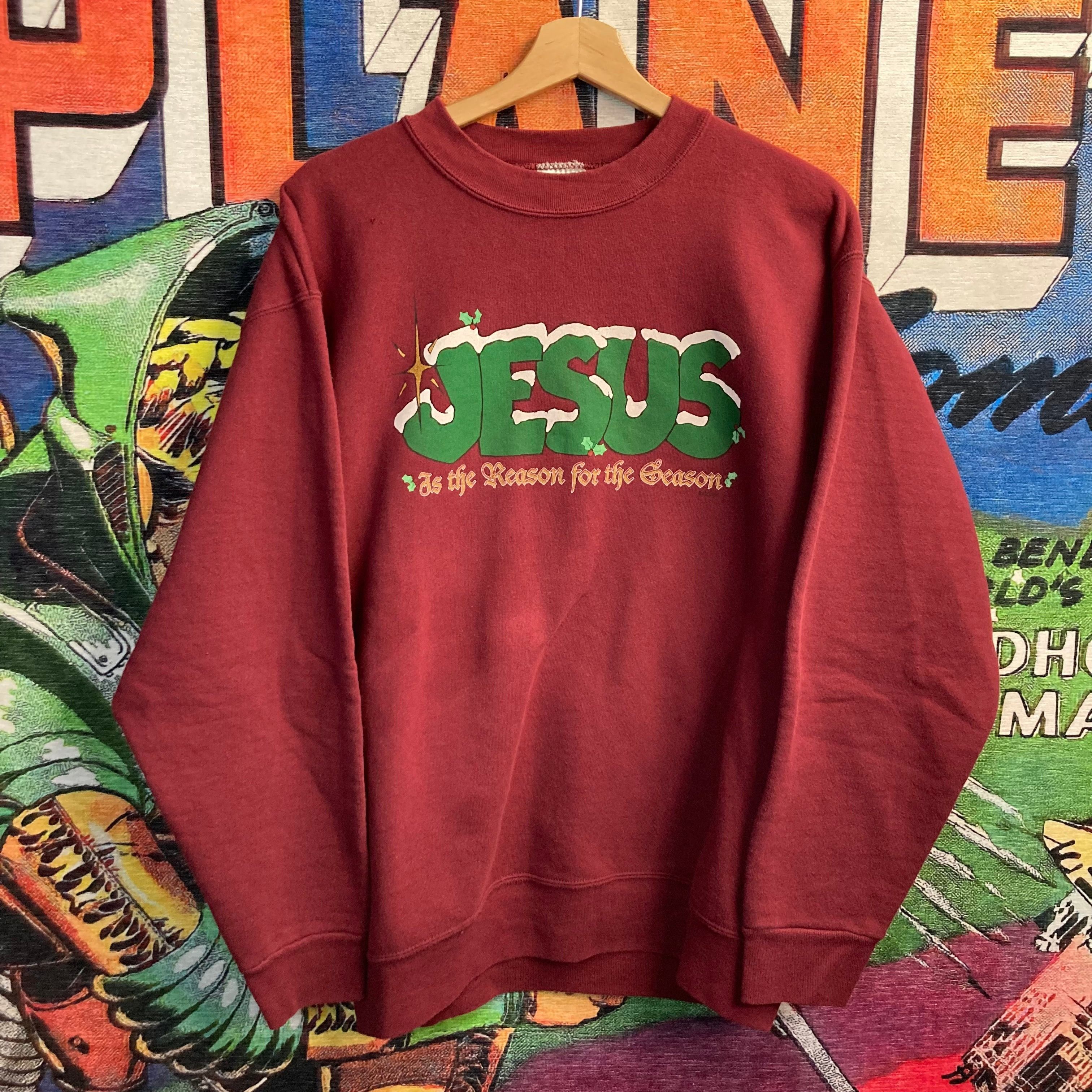 Vintage 90’s Jesus Is The Reason For The Season Sweatshirt Sz. Large Size US L / EU 52-54 / 3 - 1 Preview
