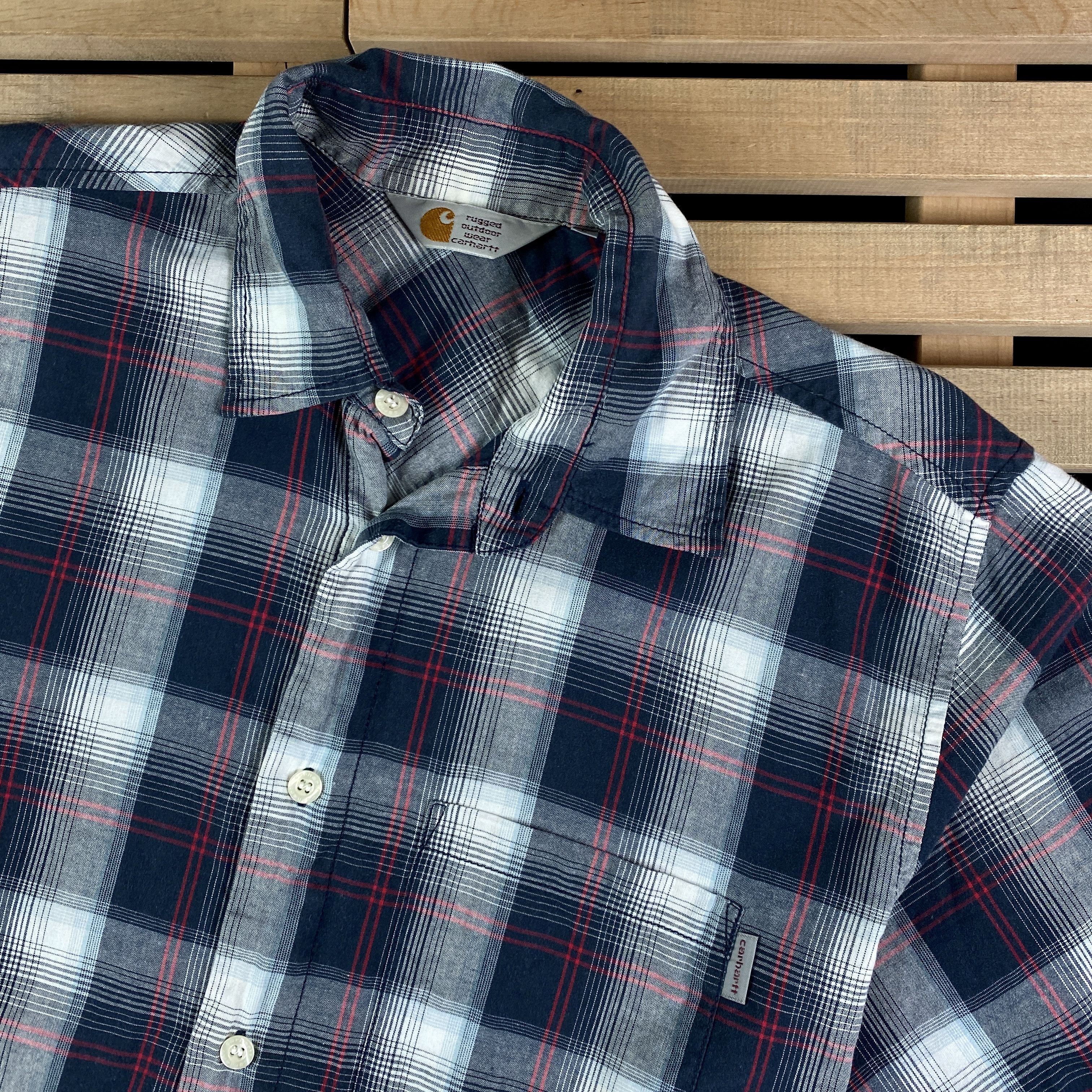 Carhartt × Carhartt Wip × Vintage Mens Shirt Short Sleeve Carhartt Vintage Size L Size US L / EU 52-54 / 3 - 2 Thumbnail