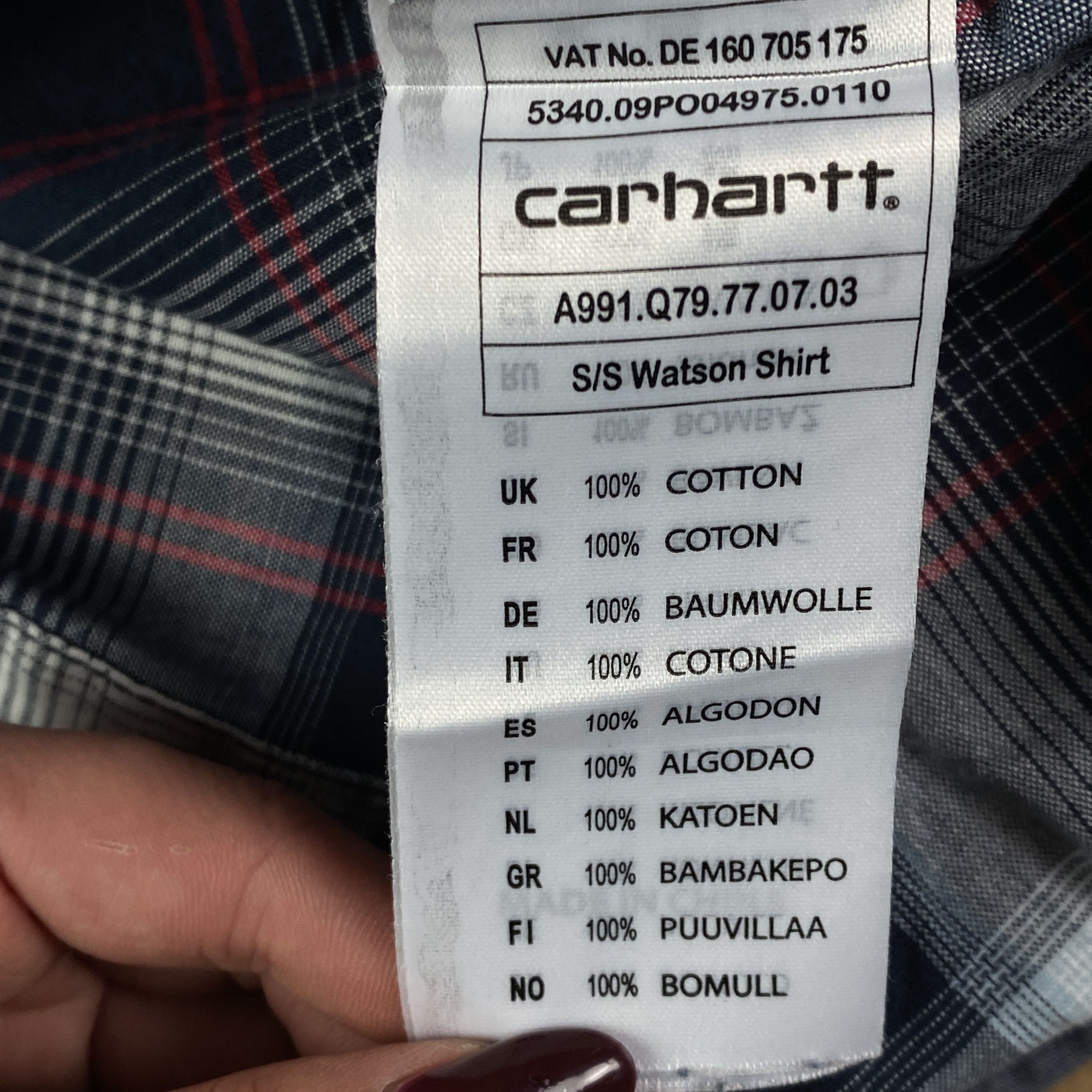 Carhartt × Carhartt Wip × Vintage Mens Shirt Short Sleeve Carhartt Vintage Size L Size US L / EU 52-54 / 3 - 6 Thumbnail