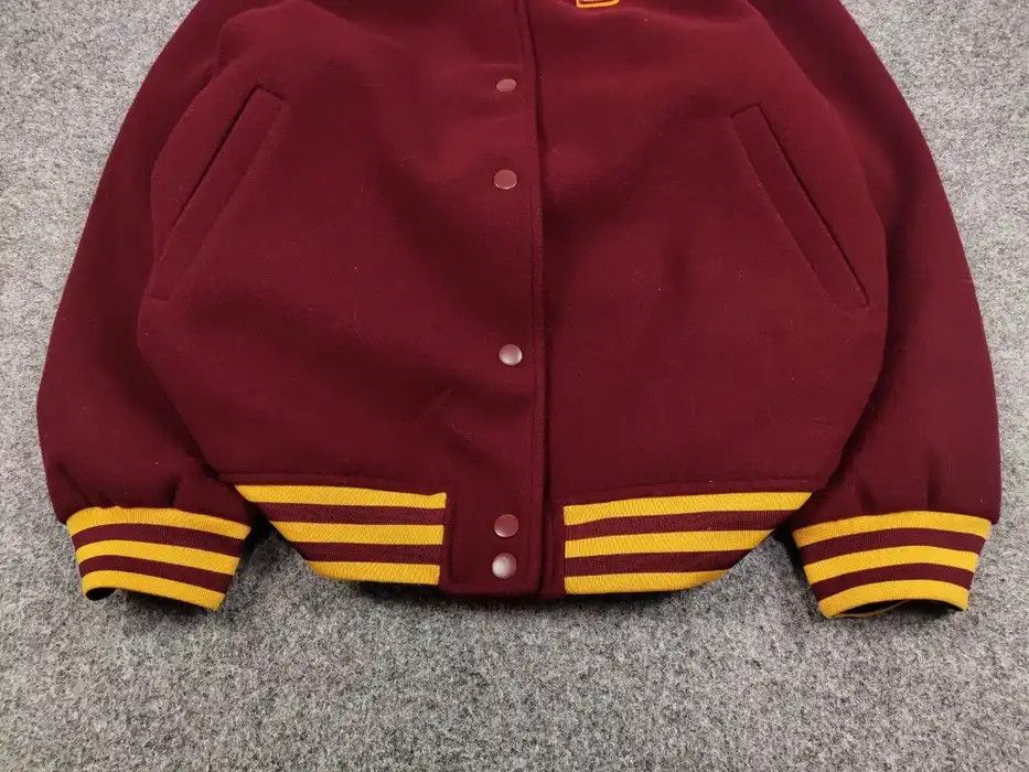 Vintage Vintage Varsity Bomber Jacket Dolphins burgundy logo Size US M / EU 48-50 / 2 - 5 Thumbnail