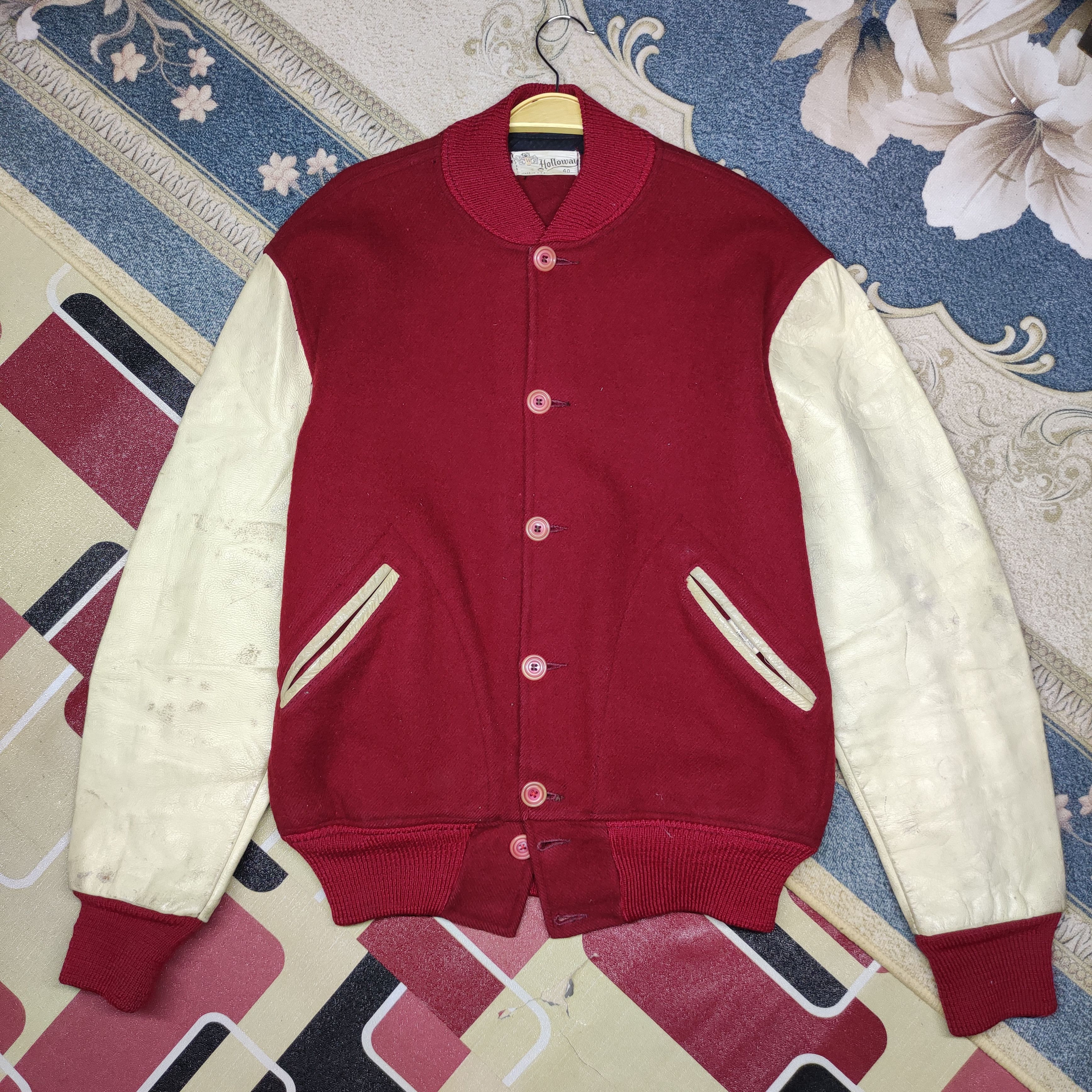 Holloway Vintage OG 50s Holloway Leather Varsity Size US M / EU 48-50 / 2 - 2 Thumbnail