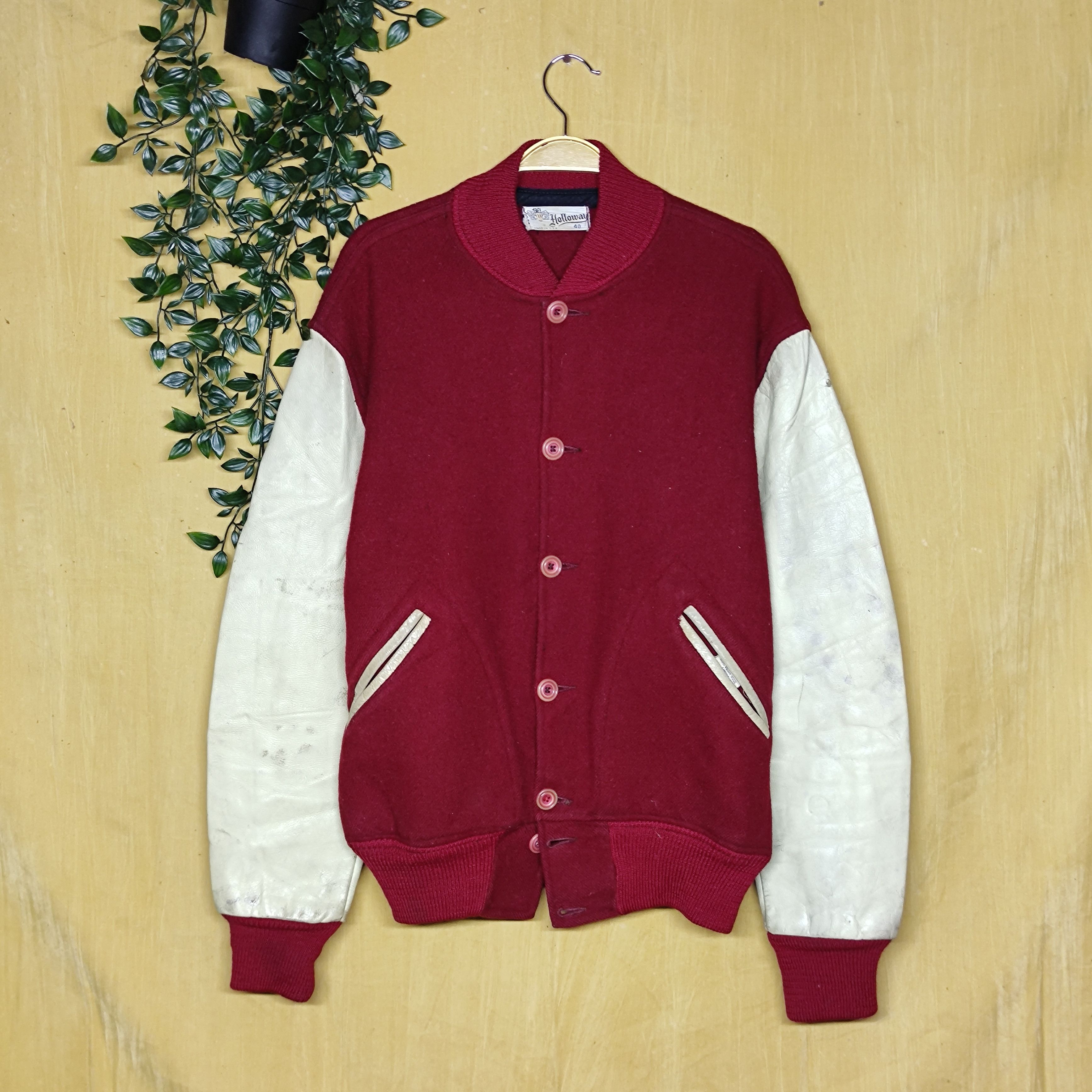 Holloway Vintage OG 50s Holloway Leather Varsity Size US M / EU 48-50 / 2 - 1 Thumbnail