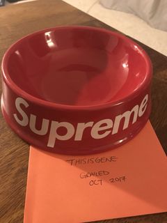 Supreme Dog Bowls Red/Silver (Set of 2) S/S 23