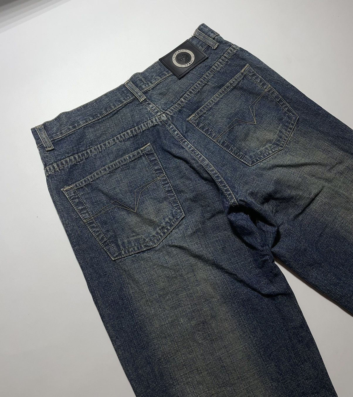Versace Vintage Y2K Versace Sport Medusa Denim Pants Size US 32 / EU 48 - 4 Thumbnail