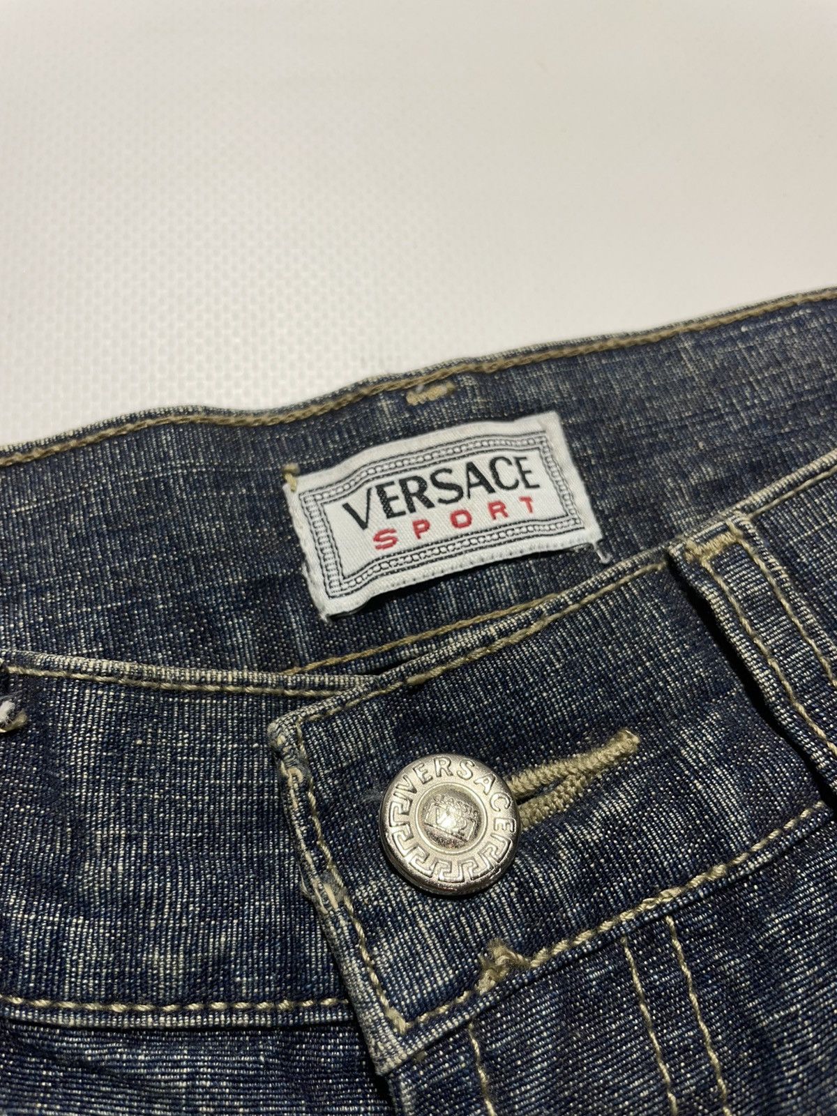 Versace Vintage Y2K Versace Sport Medusa Denim Pants Size US 32 / EU 48 - 8 Thumbnail