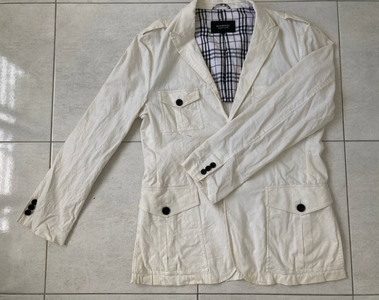 Burberry × Vintage BURBERRY BLACK LABEL Size 38L - 1 Thumbnail