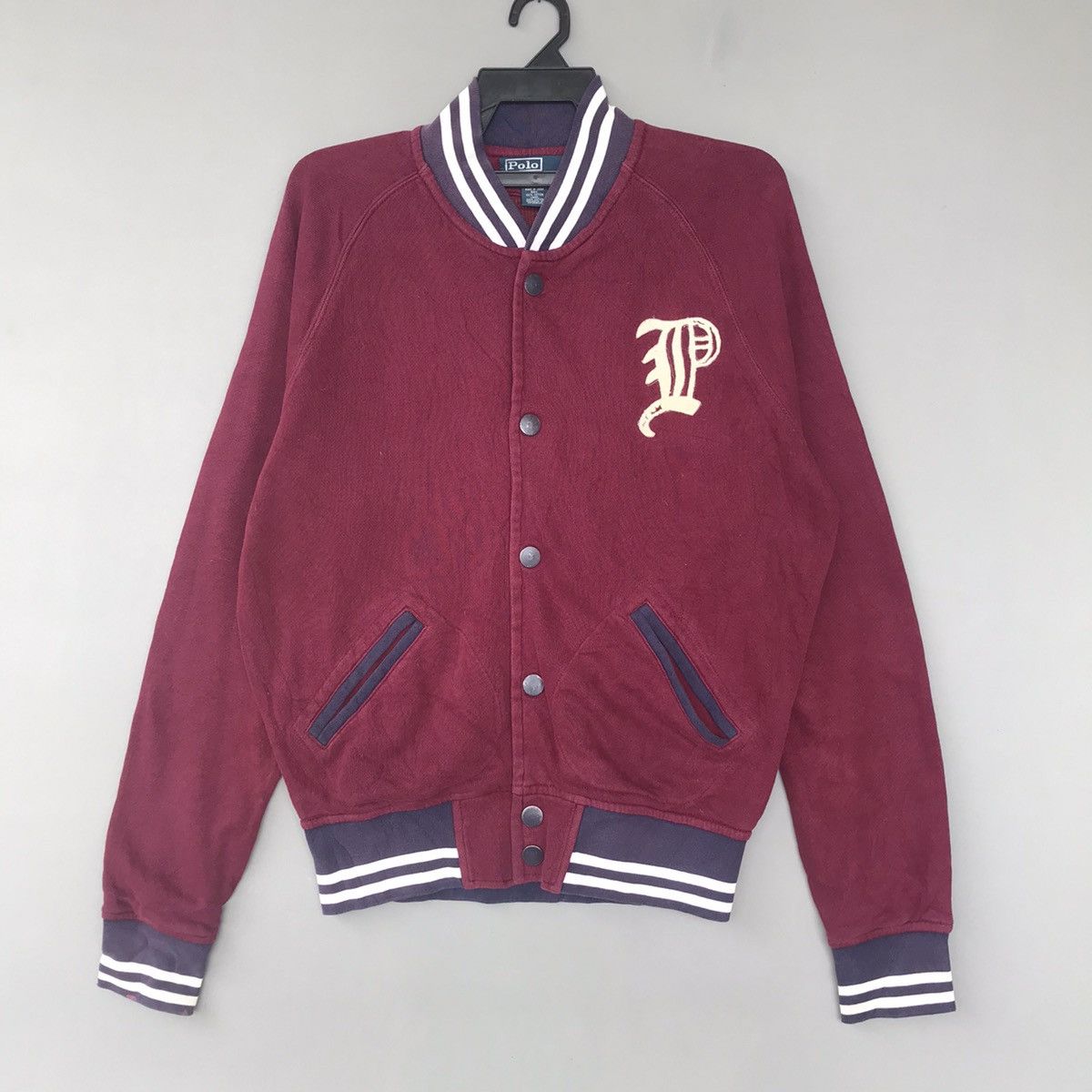 Polo Ralph Lauren Vintage Varsity Jacket Polo by Ralph Lauren Full Button Size US M / EU 48-50 / 2 - 1 Thumbnail